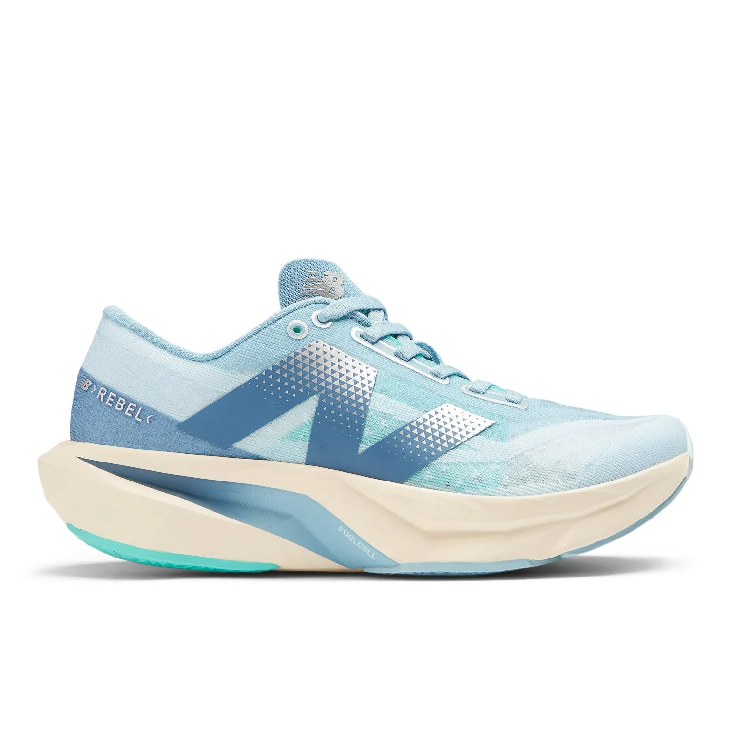 WOMEN'S FUELCELL REBEL V4 - B - CH4 QUARRY BLUE/CHROME BLUE AntiOdor performance - maximized shoes