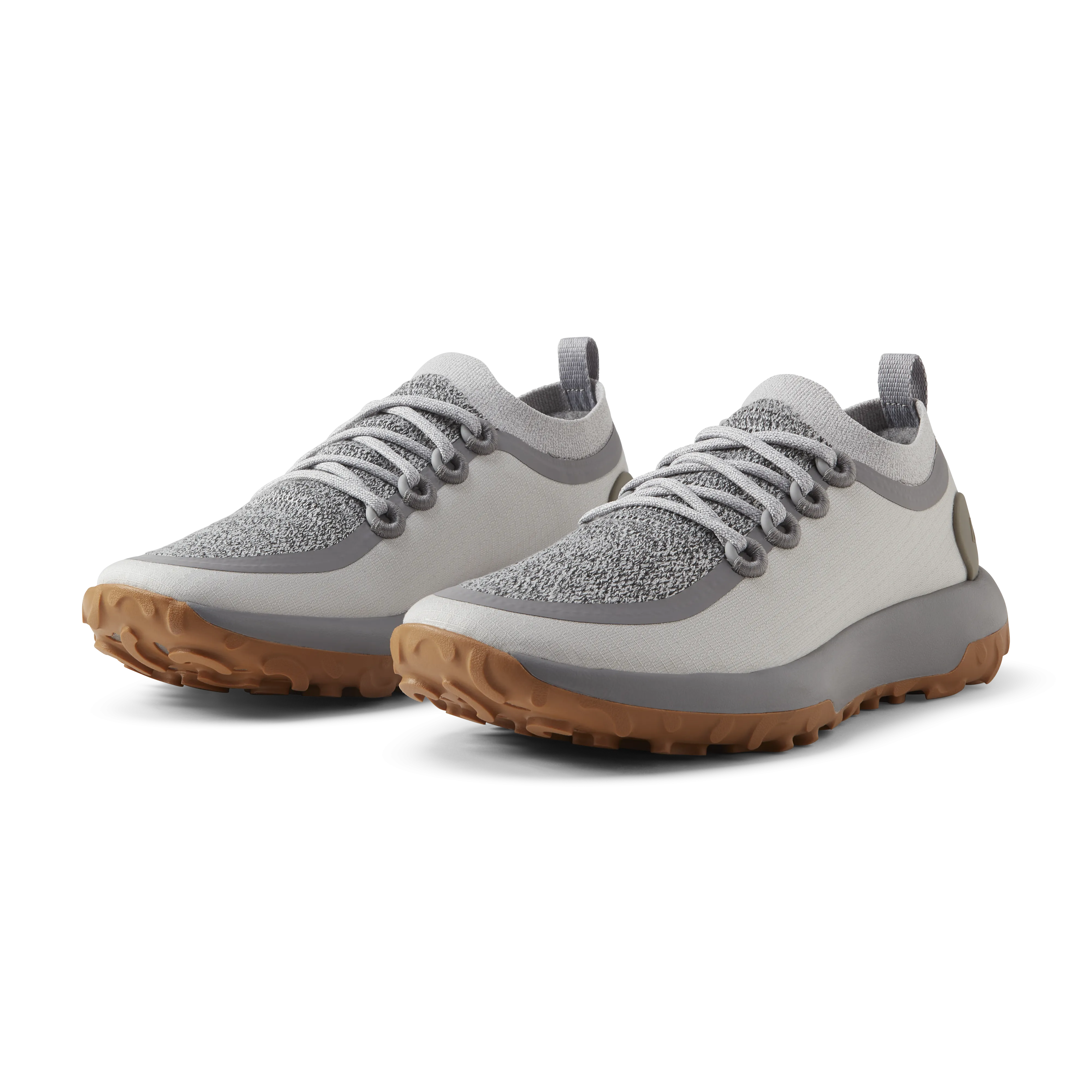 Pastel Tones Men's Trail Runner - Medium Grey (Rugged Khaki Sole)