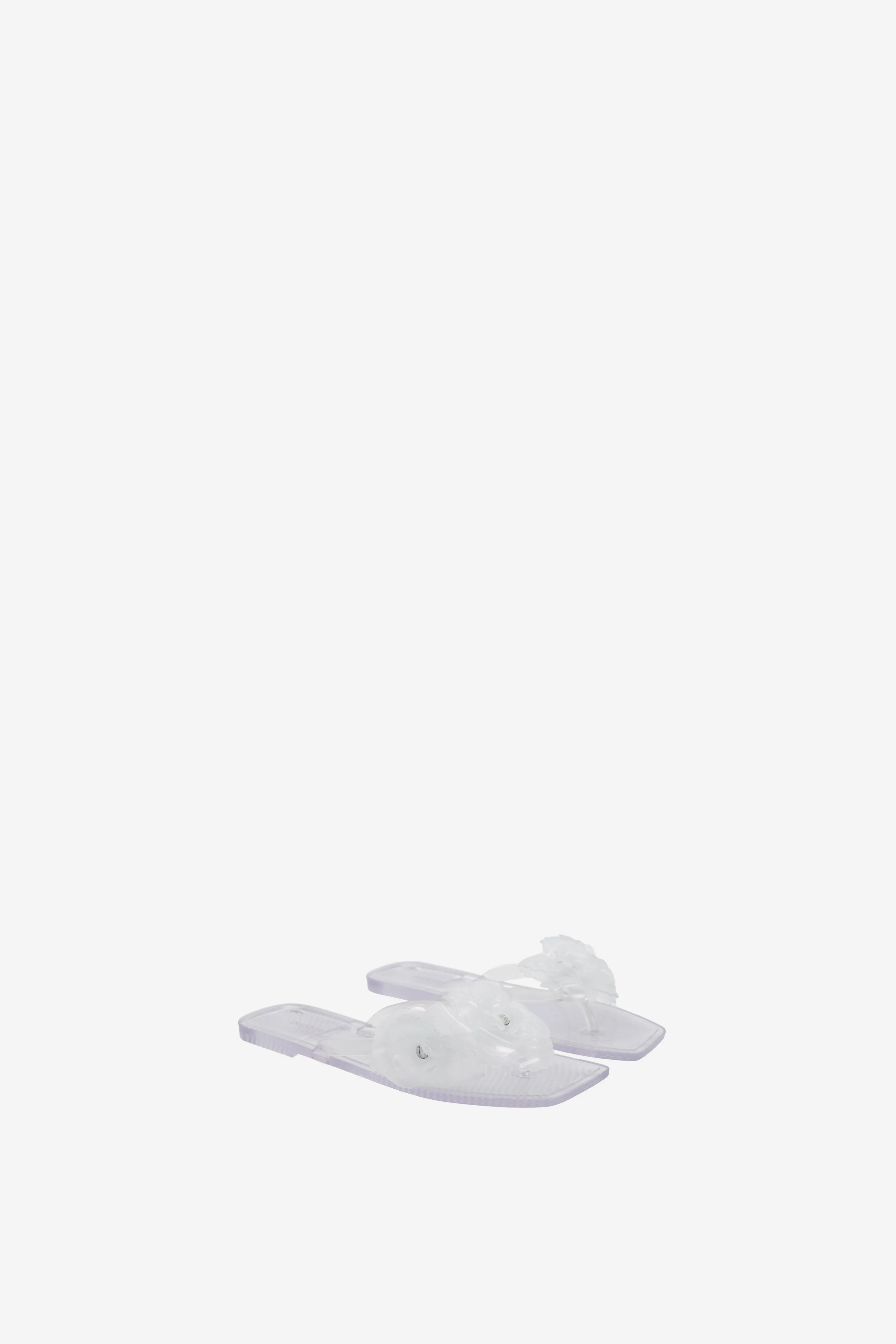 Silicone Flower Flat Sandals Stretchable Material Action Fast
