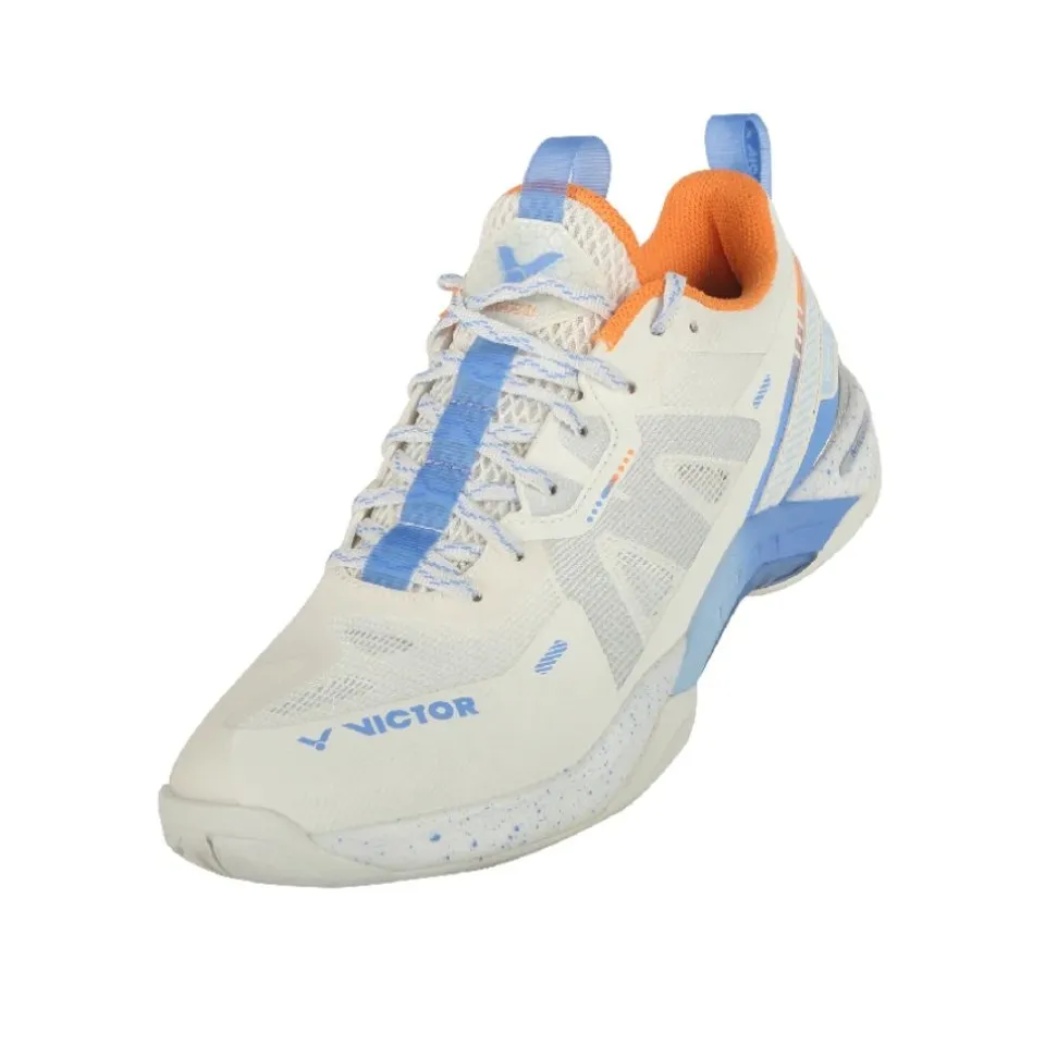 (CLEARANCE) VICTOR S82III NitroLite Badminton Shoes L-Lunar White UNISEX Edge Ultra