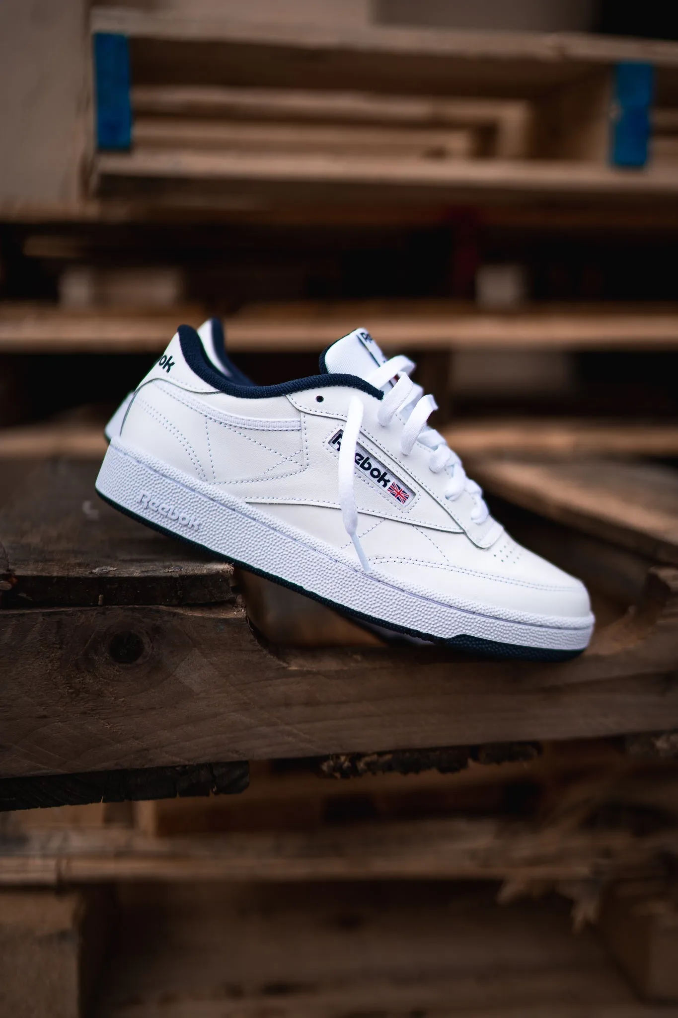 Contemporary Chic Reebok Club C 85 (White/Navy)