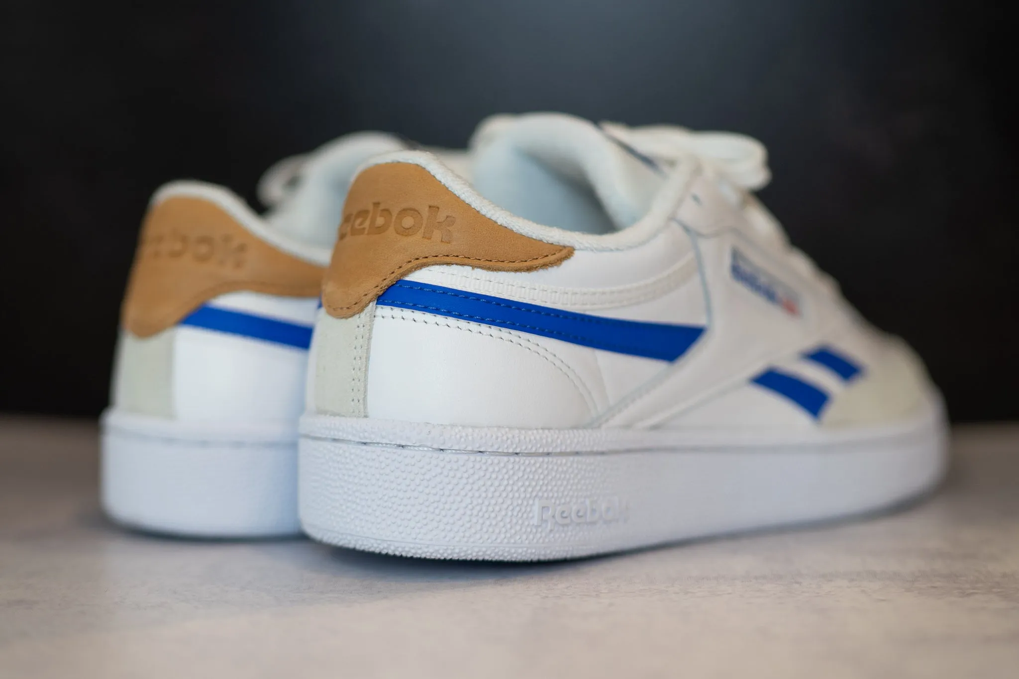 Reebok Club C Revenge (White/Coublu/White) diabetic-friendly Performance Wear