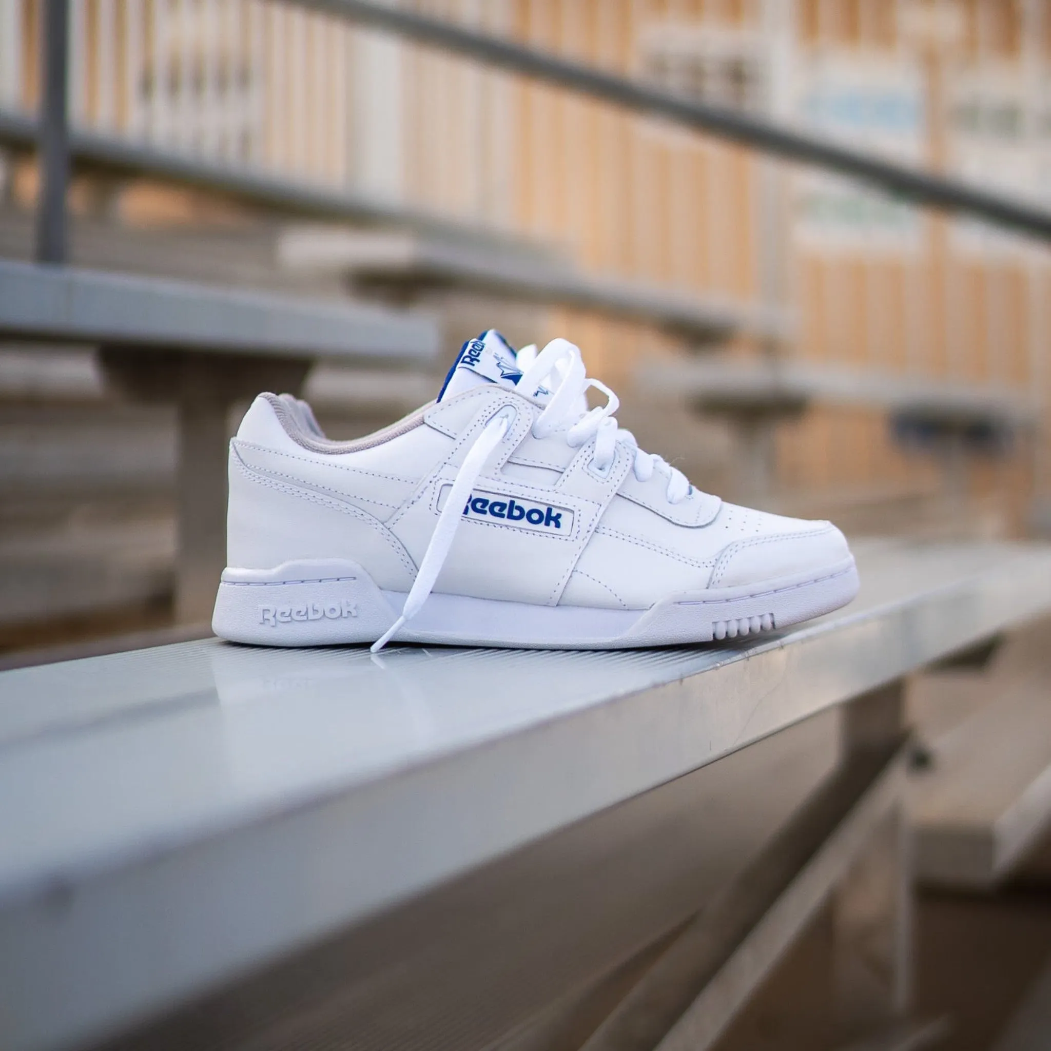 Reebok Workout Plus (White/Royal) Smooth