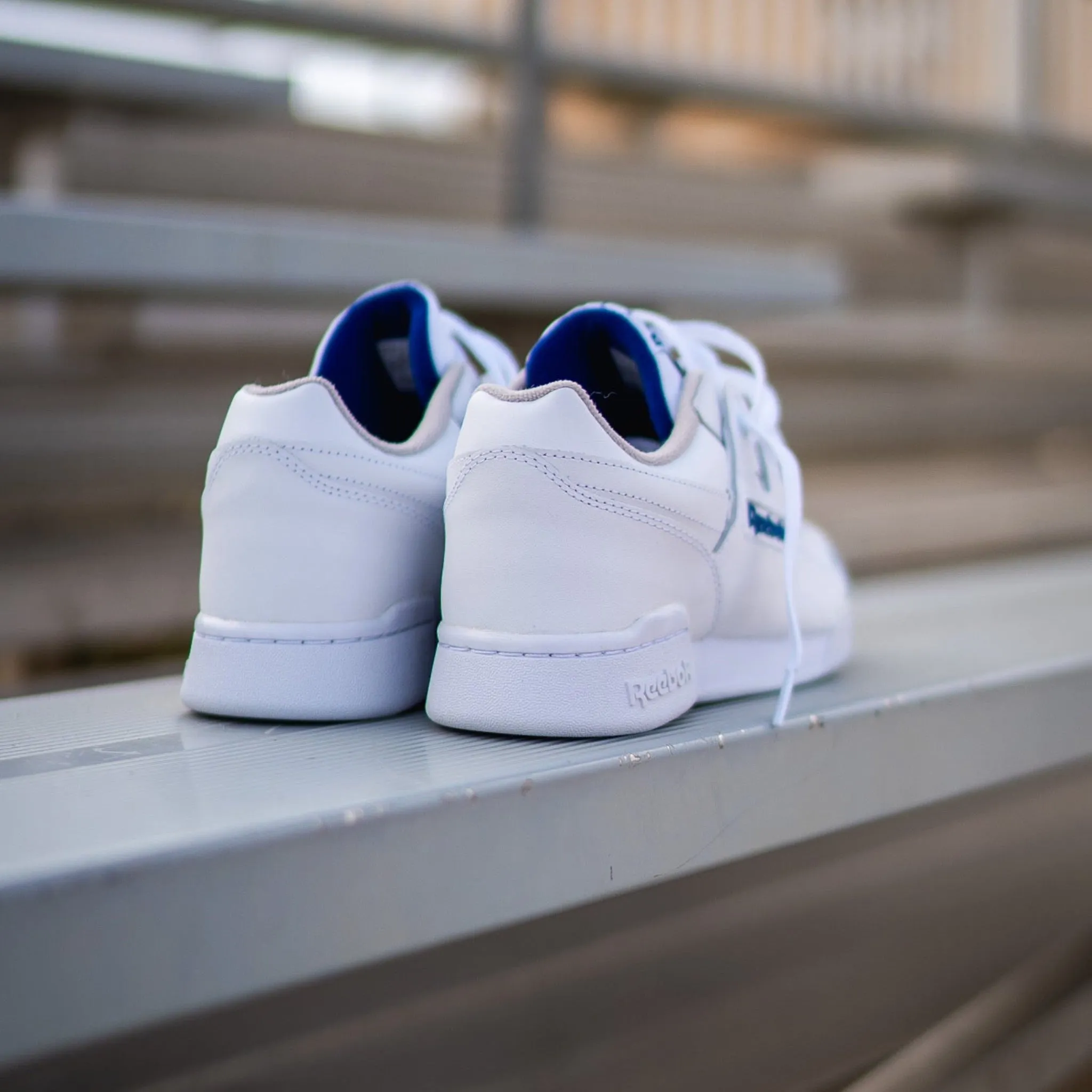 Reebok Workout Plus (White/Royal) Sought-after squash