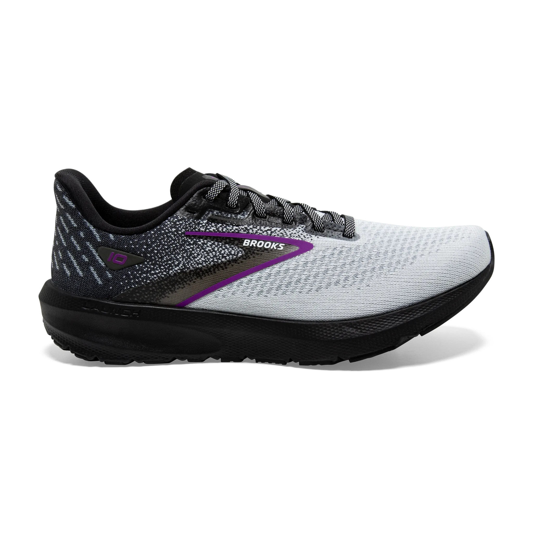 WOMEN'S LAUNCH 10 - B - 085 BLACK/WHITE/VIOLET sports - brand shoes
