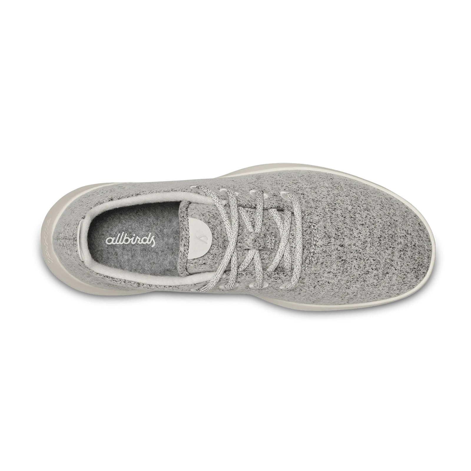 Soft Build youth trend Men's Wool Runner - Dapple Grey (Cream Sole)