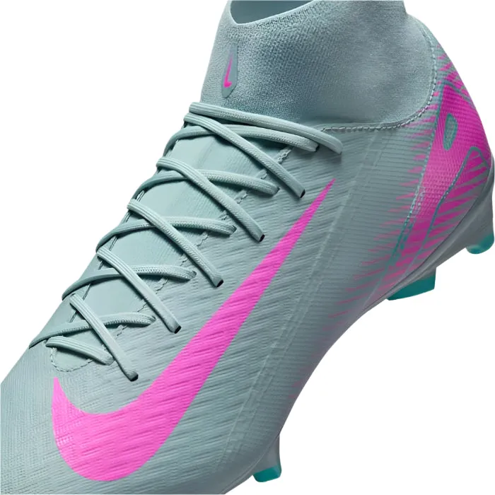 Nike Zoom Superfly 10 Academy FG/MG Soccer Cleats (Ocean Cube/Pink Blast) Breathable Upper Shoes racquetball boots