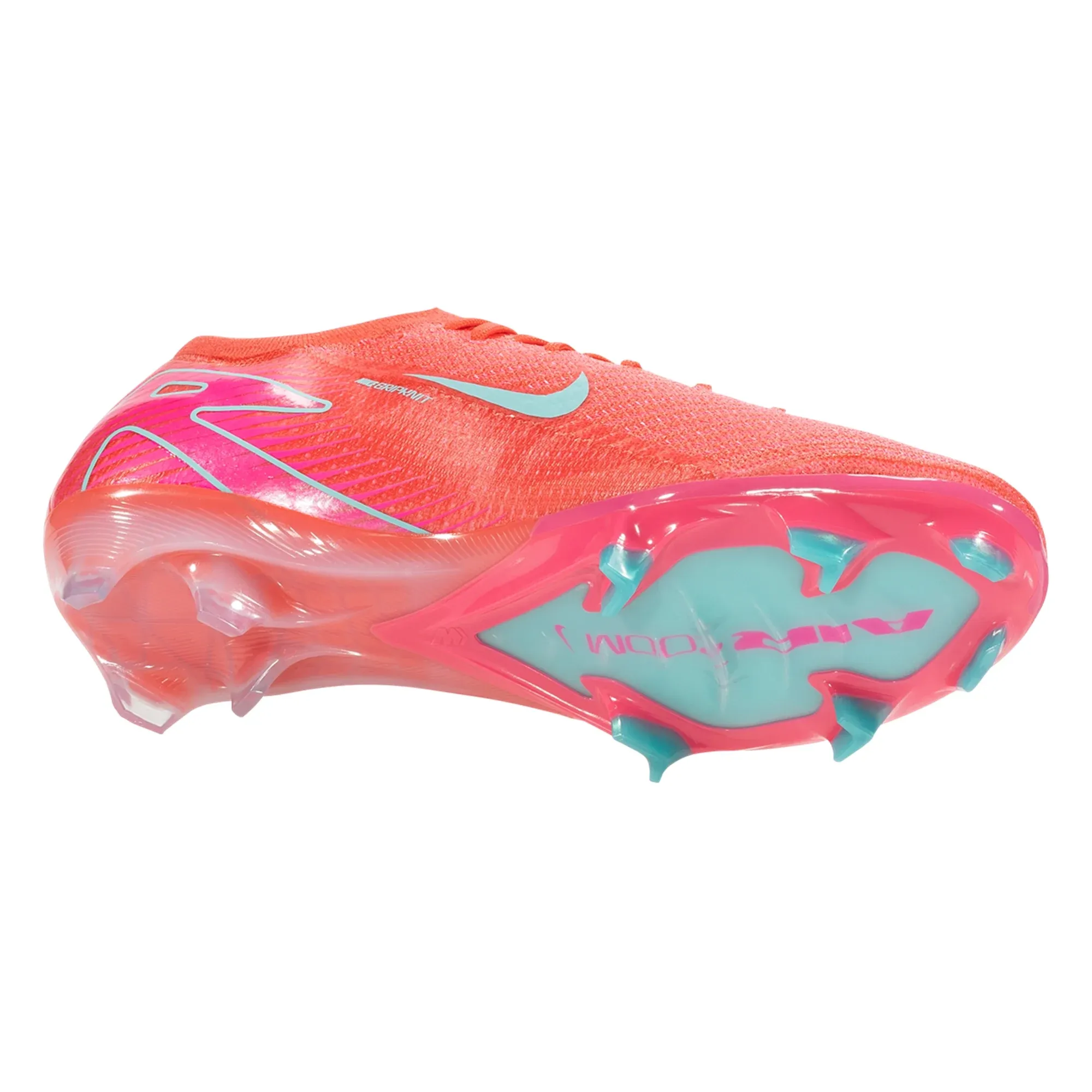 Nike Zoom Vapor 16 Elite FG Soccer Cleats (Ember Glow/Aurora Green) anti - fog shoes