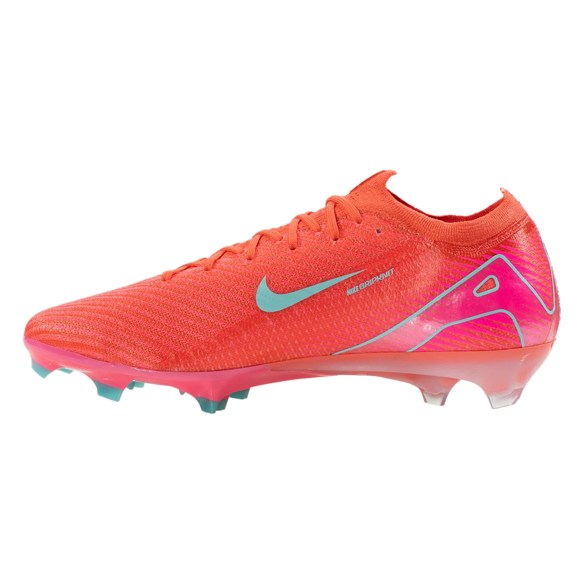Nike Zoom Vapor 16 Elite FG Soccer Cleats (Ember Glow/Aurora Green) flexible shoes