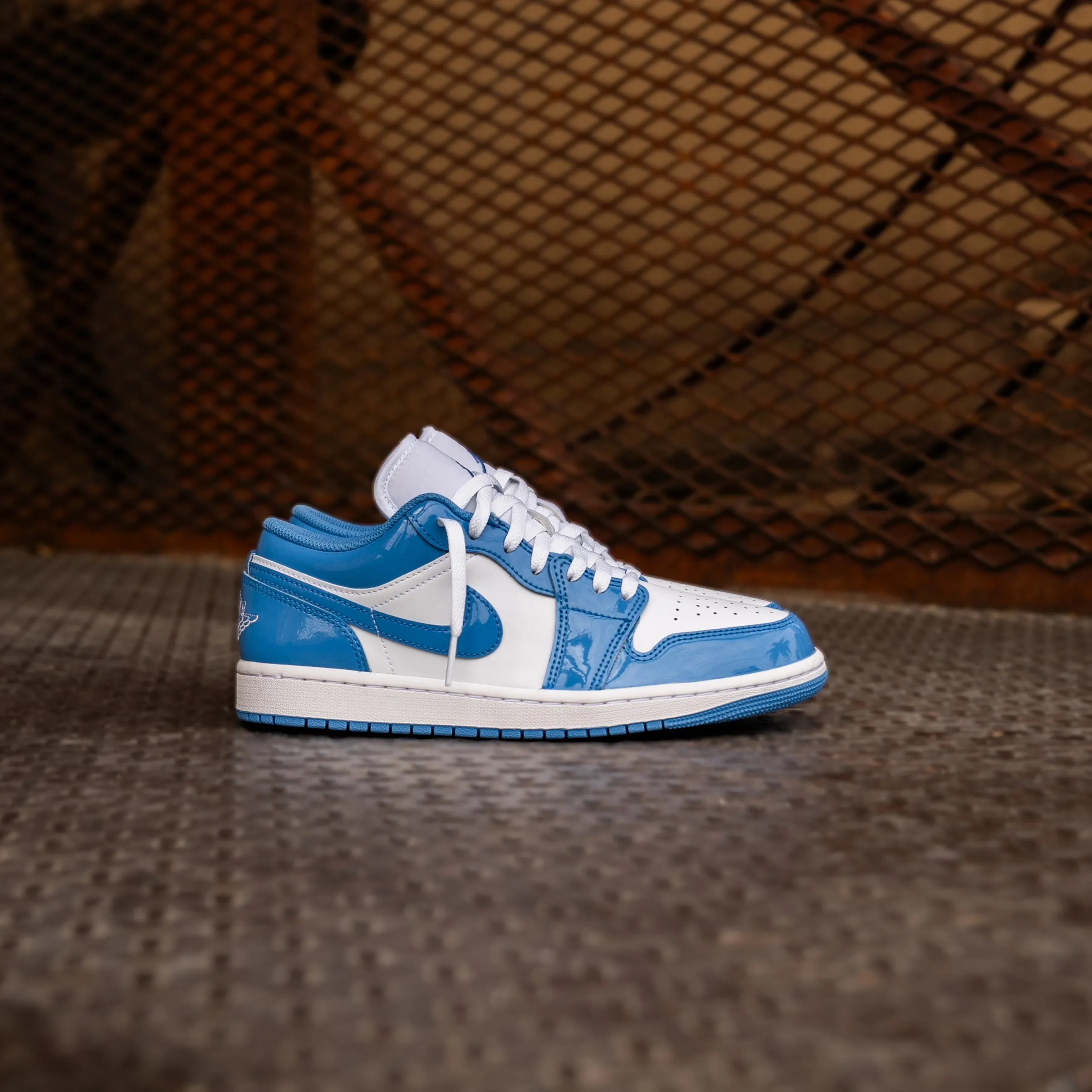 Mens Air Jordan 1 Low SE (White/Legend Blue) Handmade