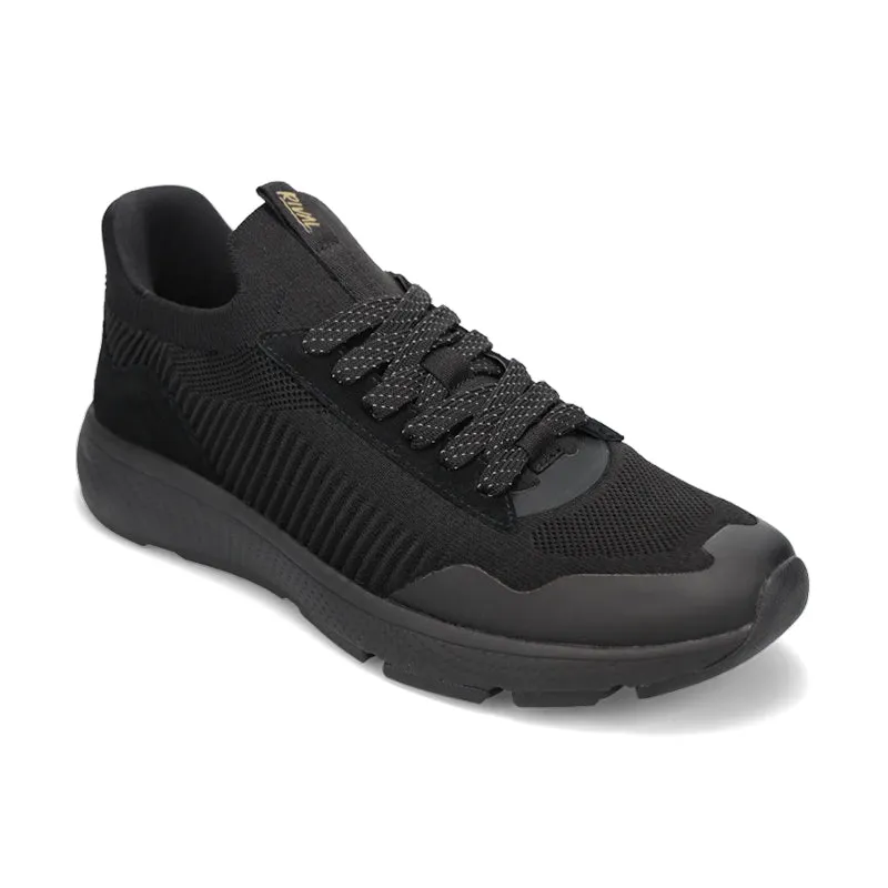 RIVAL Men's Coast - Black/Gold/Black All-weather look golf shoes