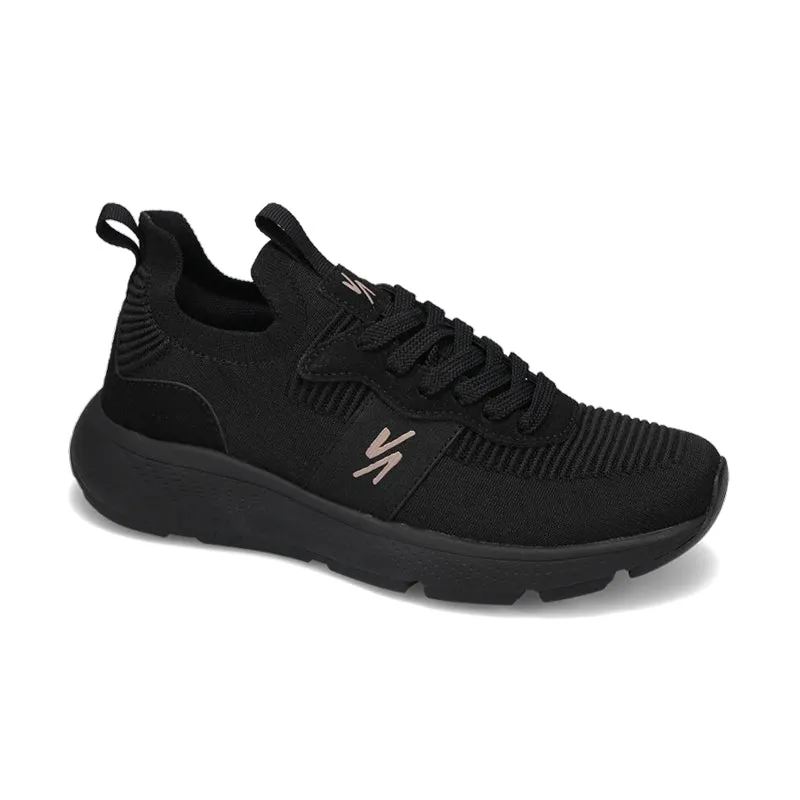Cushioned Comfort widest RIVAL Women's Reign - Black/Rose Gold/Black