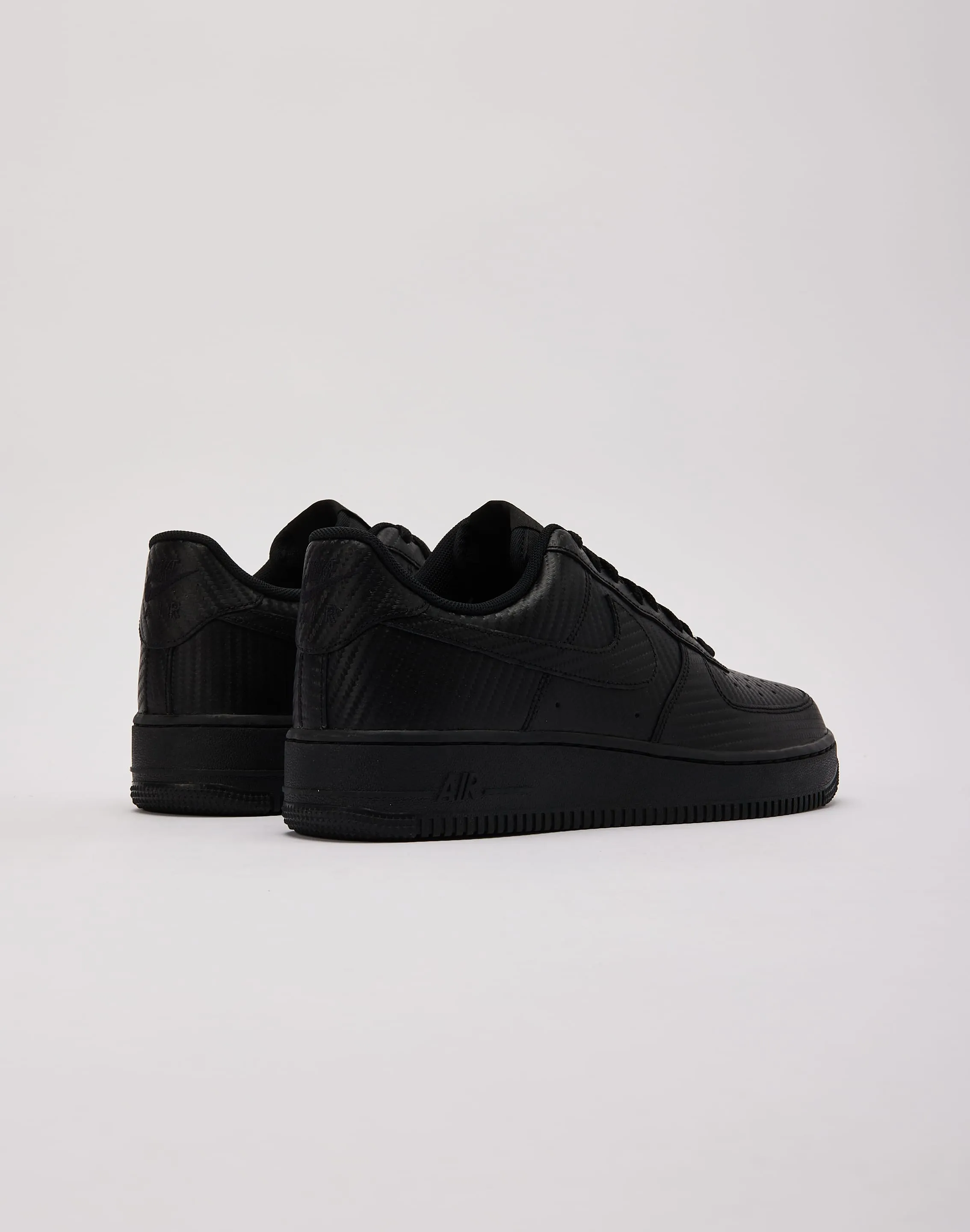 Sleek Build Lightweight Upper Nike Air Force 1 Low 'Black Carbon Fiber'