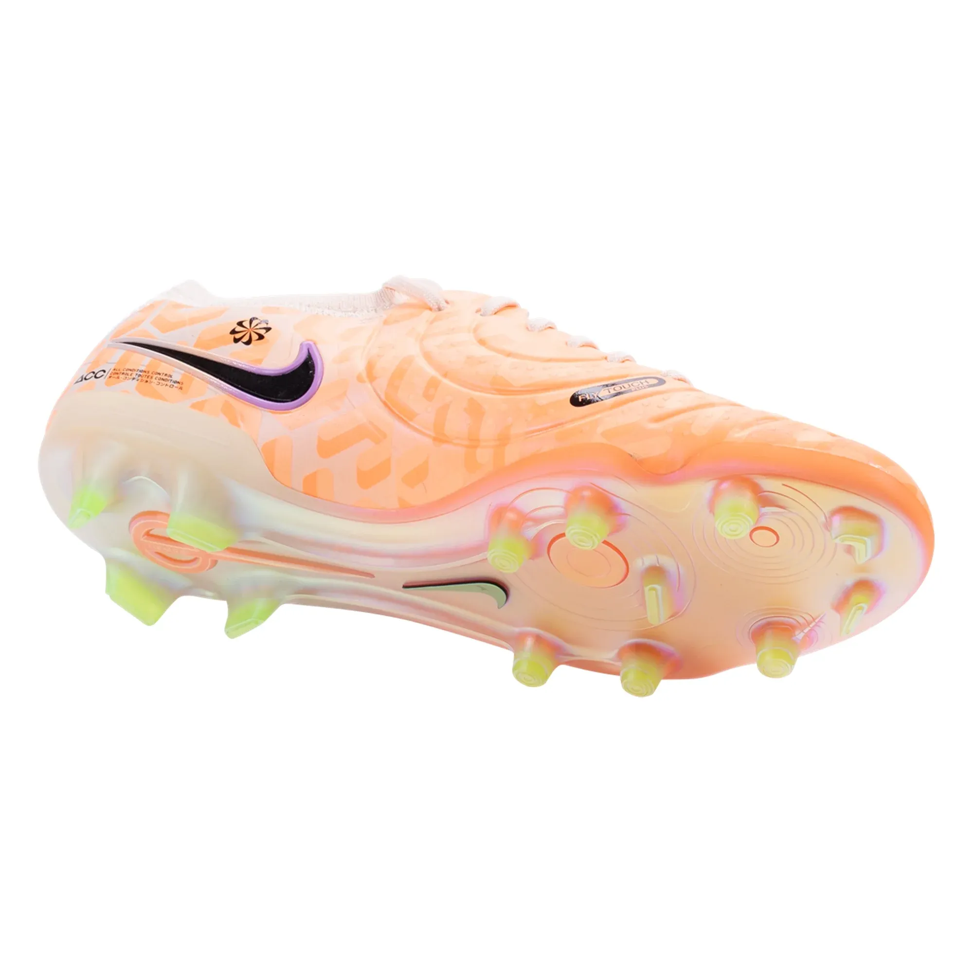 men's sports shoes Travel kids' shoes Nike Leged 10 Elite WC FG Soccer Cleats (Guava Ice/Black)