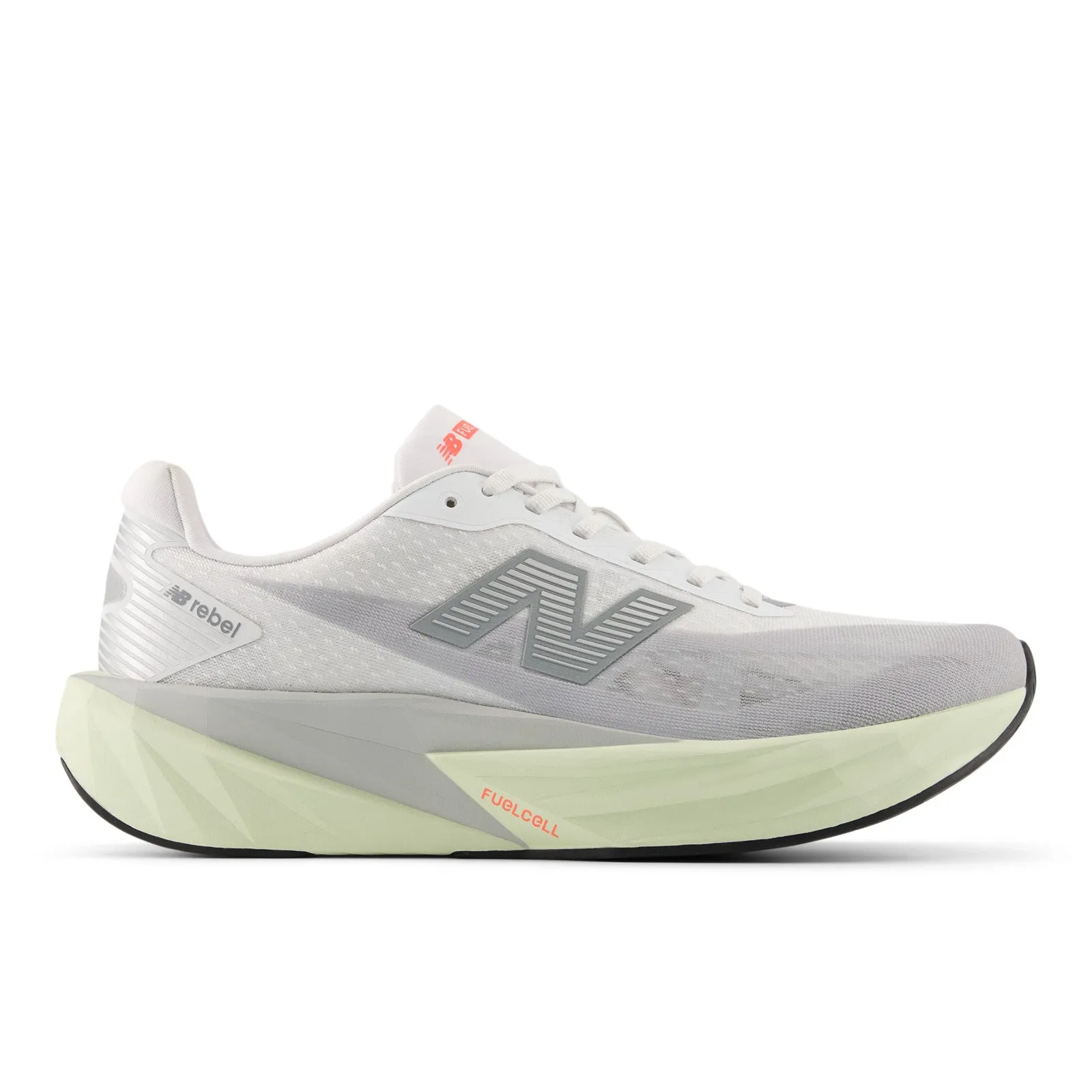 running in a rope bridge area shoes reliable - performance MEN'S FUELCELL REBEL V5 - D - RAINCLOUD/MINERAL/WHITE