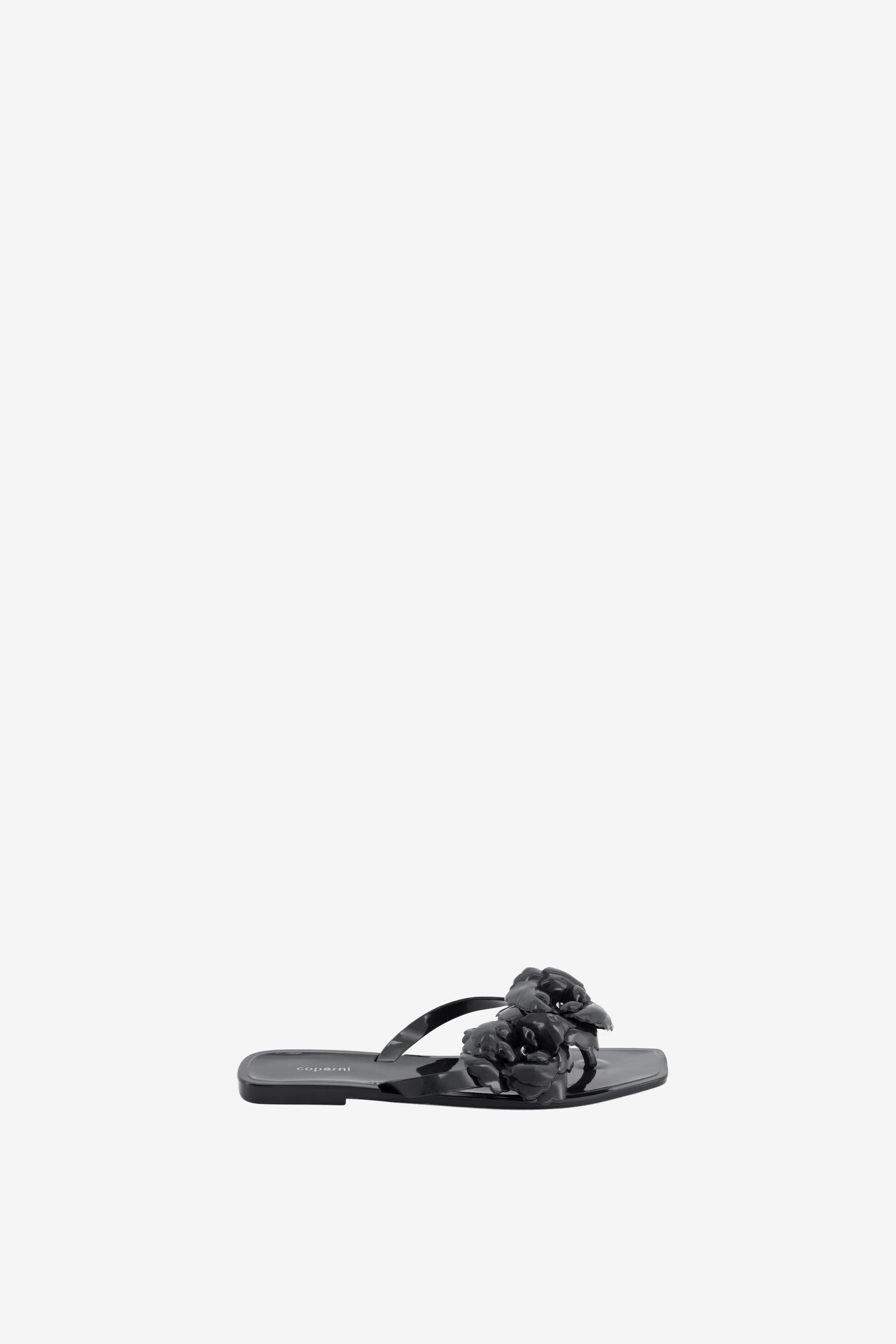 Silicone Flower Flat Sandals Stable