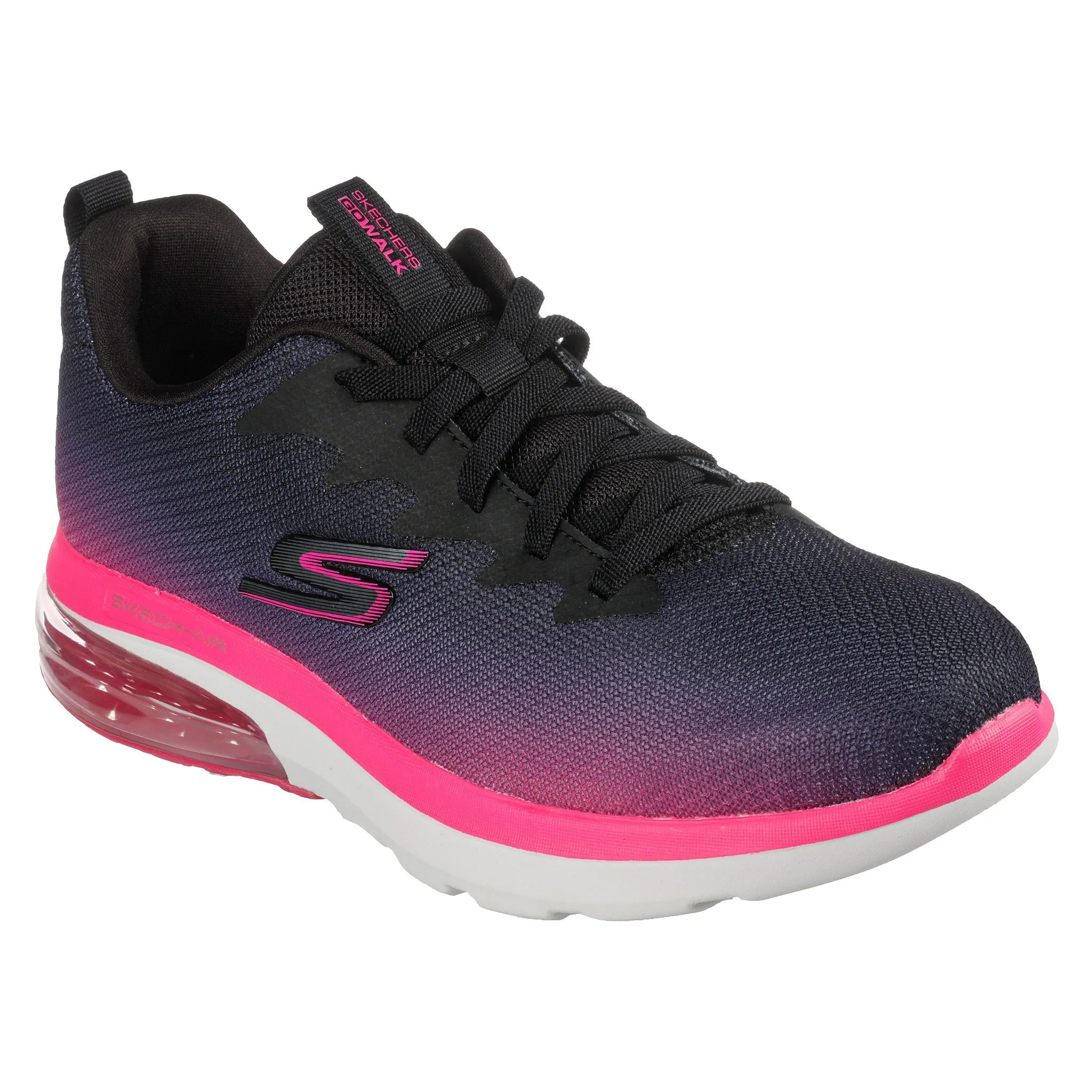 Skechers Women's 124348 GOwalk Air 2.0 Quick Breeze Black/Hot Pink Athletic Shoes Exclusive traction