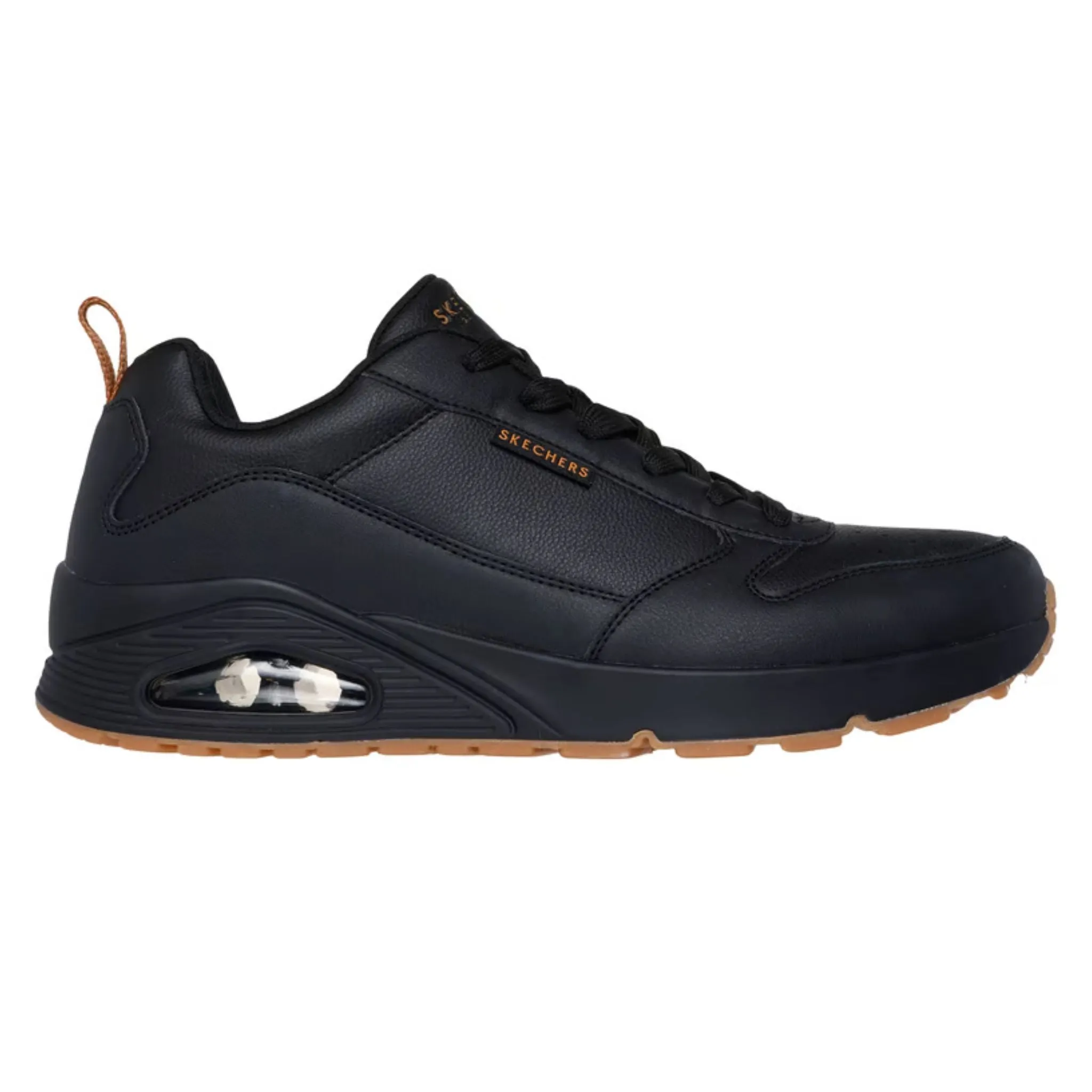 Daily Moves Skechers Men's 183012 Uno Alder Black Gum Casual Shoes