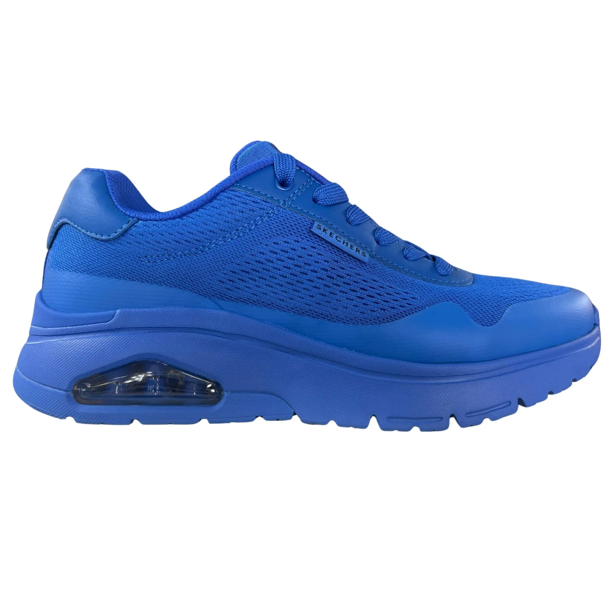 Skechers Men's 183310 Uno Flex- Spring On Air Blue Casual Shoes Current Jog party look