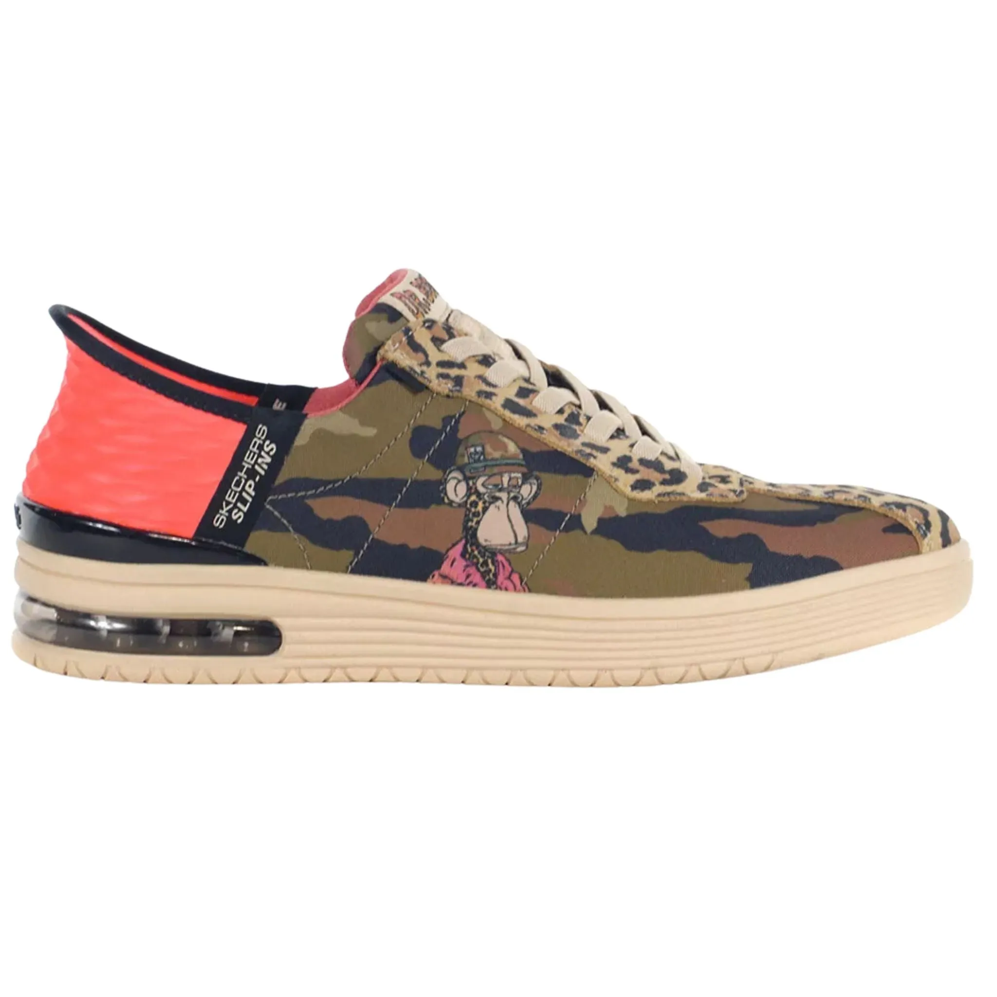Stream Step Everyday Mood Skechers Men's 251022 Doggy Air Dr. Bombay Slip-In's Camouflage Casual Shoes