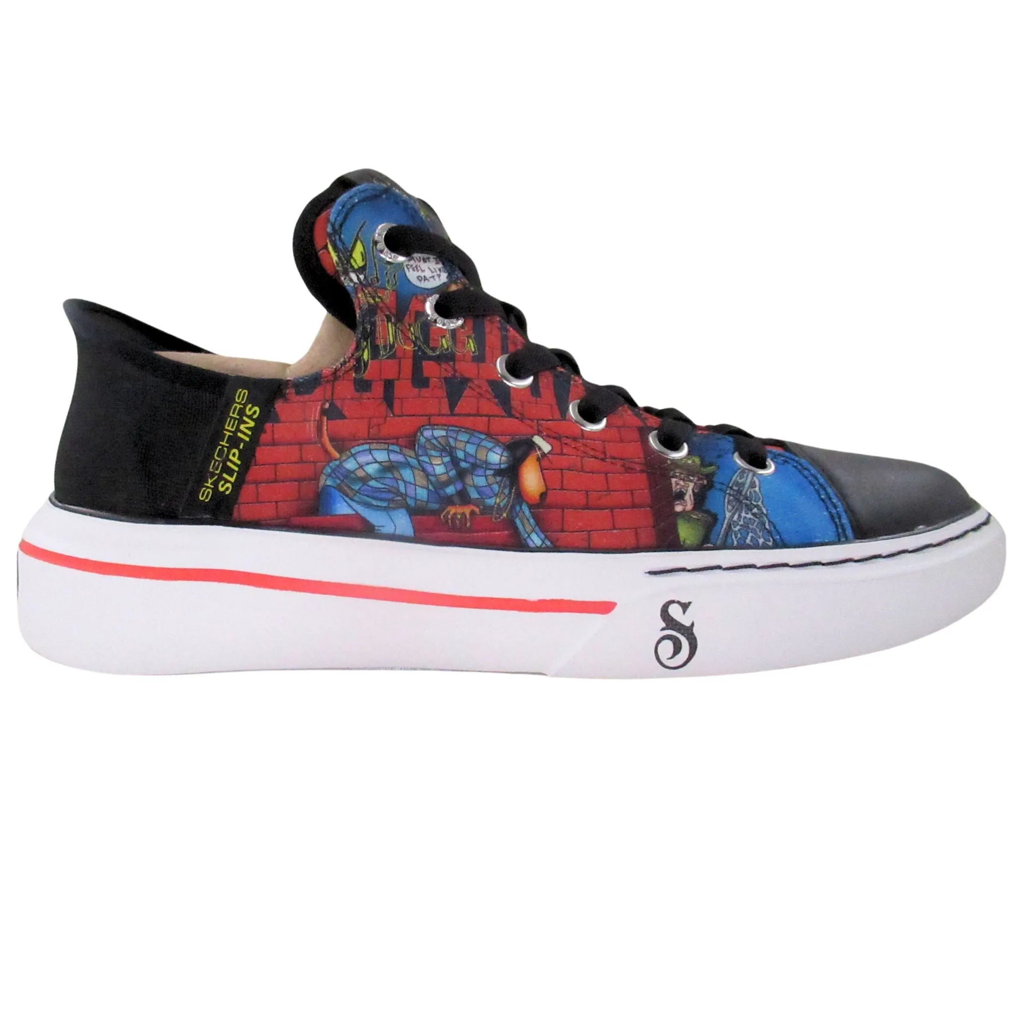 Versatile Style Skechers Men's 251031 Snoop One-Doggy Style Slip-In's Red/ Multi Leather Casual Shoes