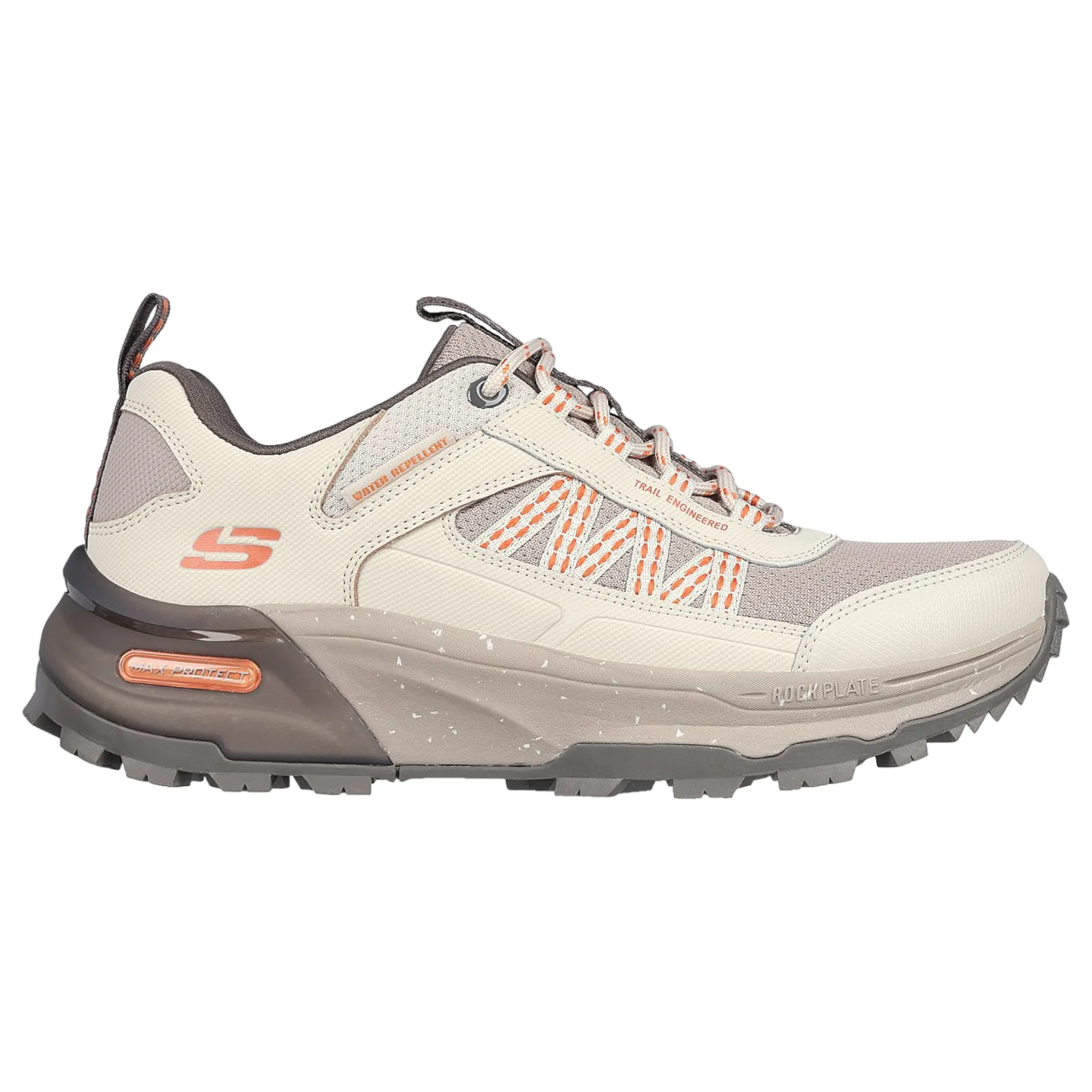 Skechers Women's 180201 Max Protect Legacy Gray Charcoal Hiking Shoes Ultra Cushioned Collar Ventilated Panels