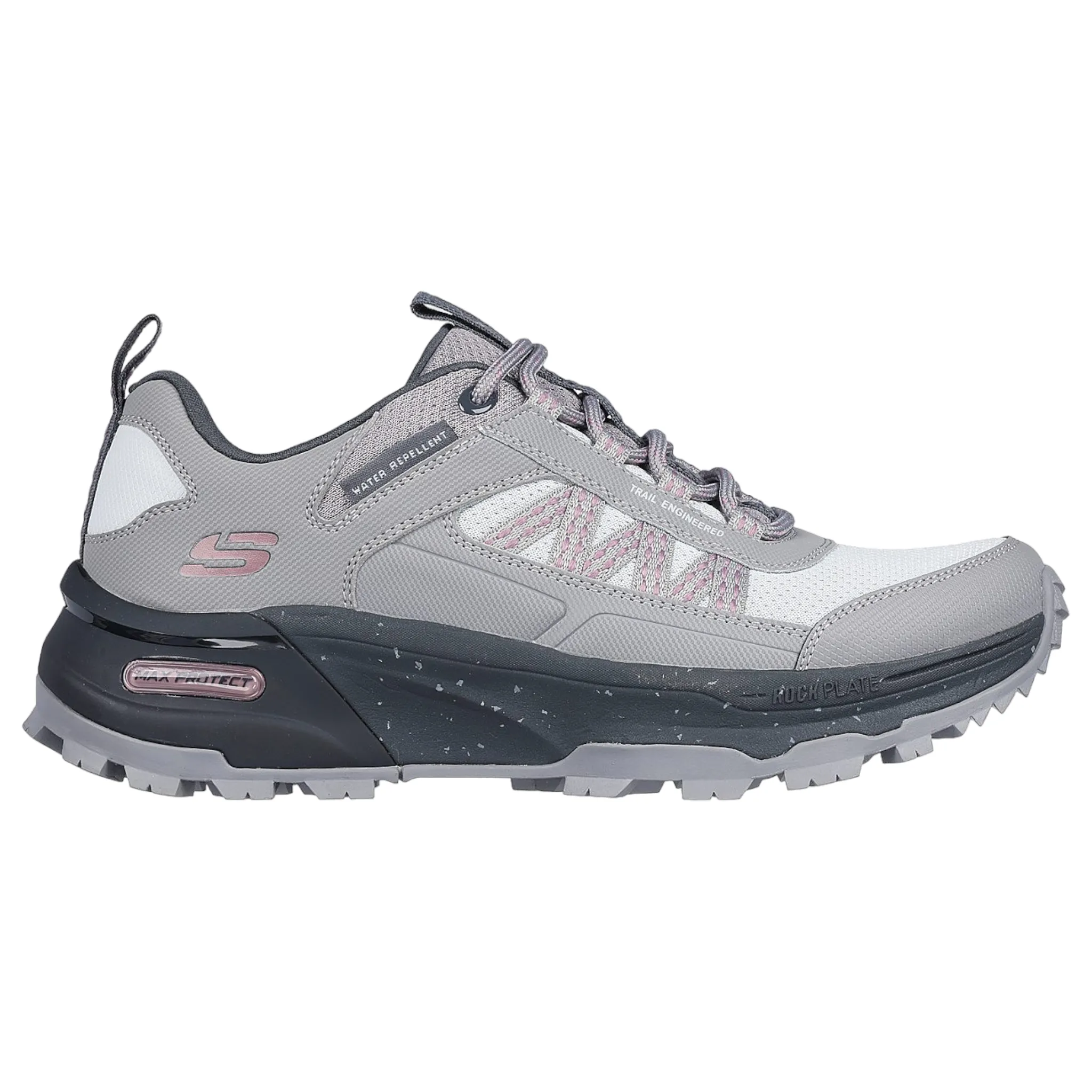 Skechers Women's 180201 Max Protect Legacy Gray Charcoal Hiking Shoes Quick Travel Lightweight EVA Foam
