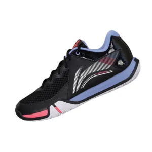 Li Ning Saga II Lite Badminton Shoe Unisex [Black/Standard White]  AYTT003-1 Spin Quick Beach