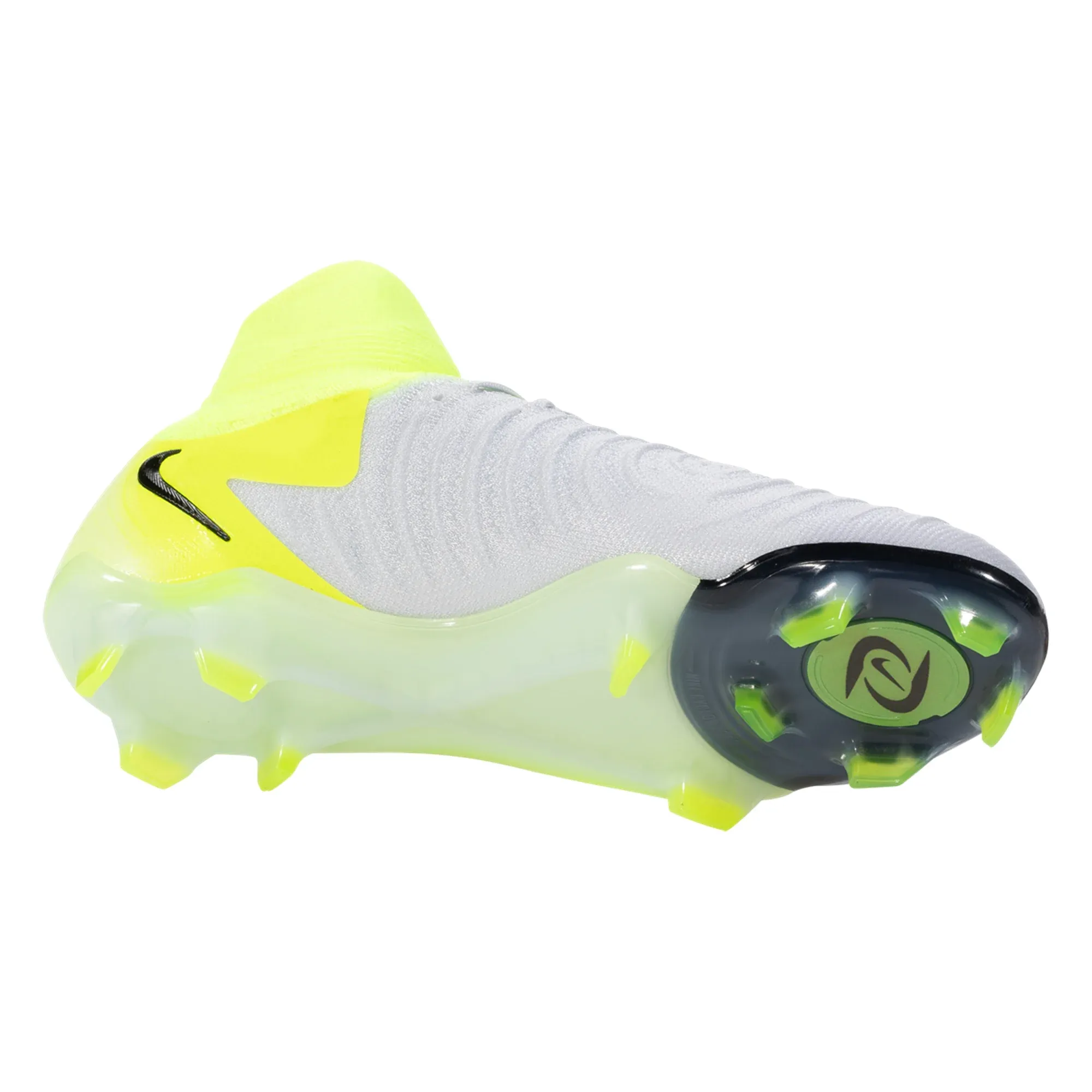 Nike Phantom Luna II Elite FG Soccer Cleats (Metallic Slver/Black-Volt) Ankle Support thin - lining shoes