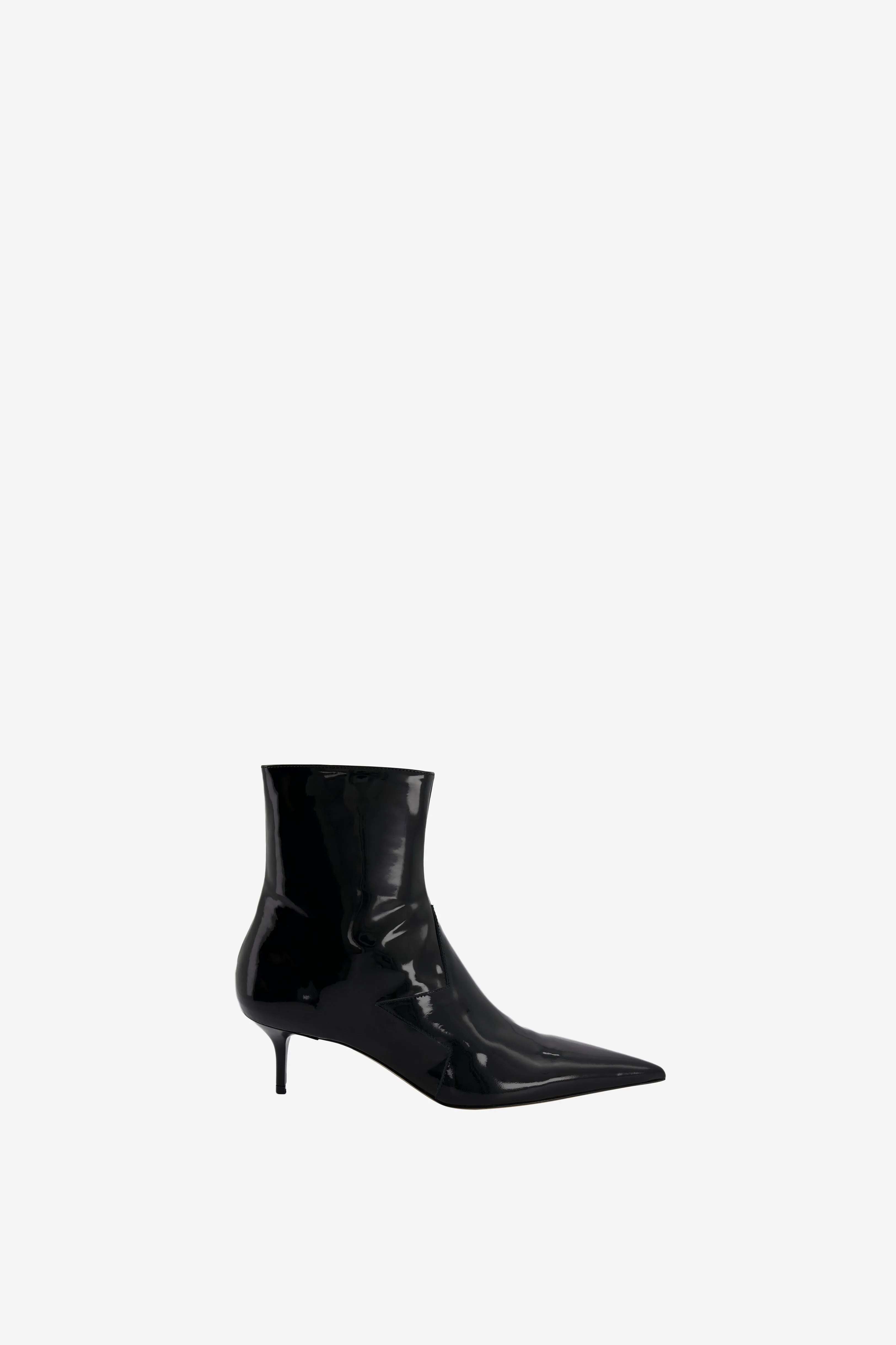 Patent Star Cut-Out Low Boots Festival Vibe