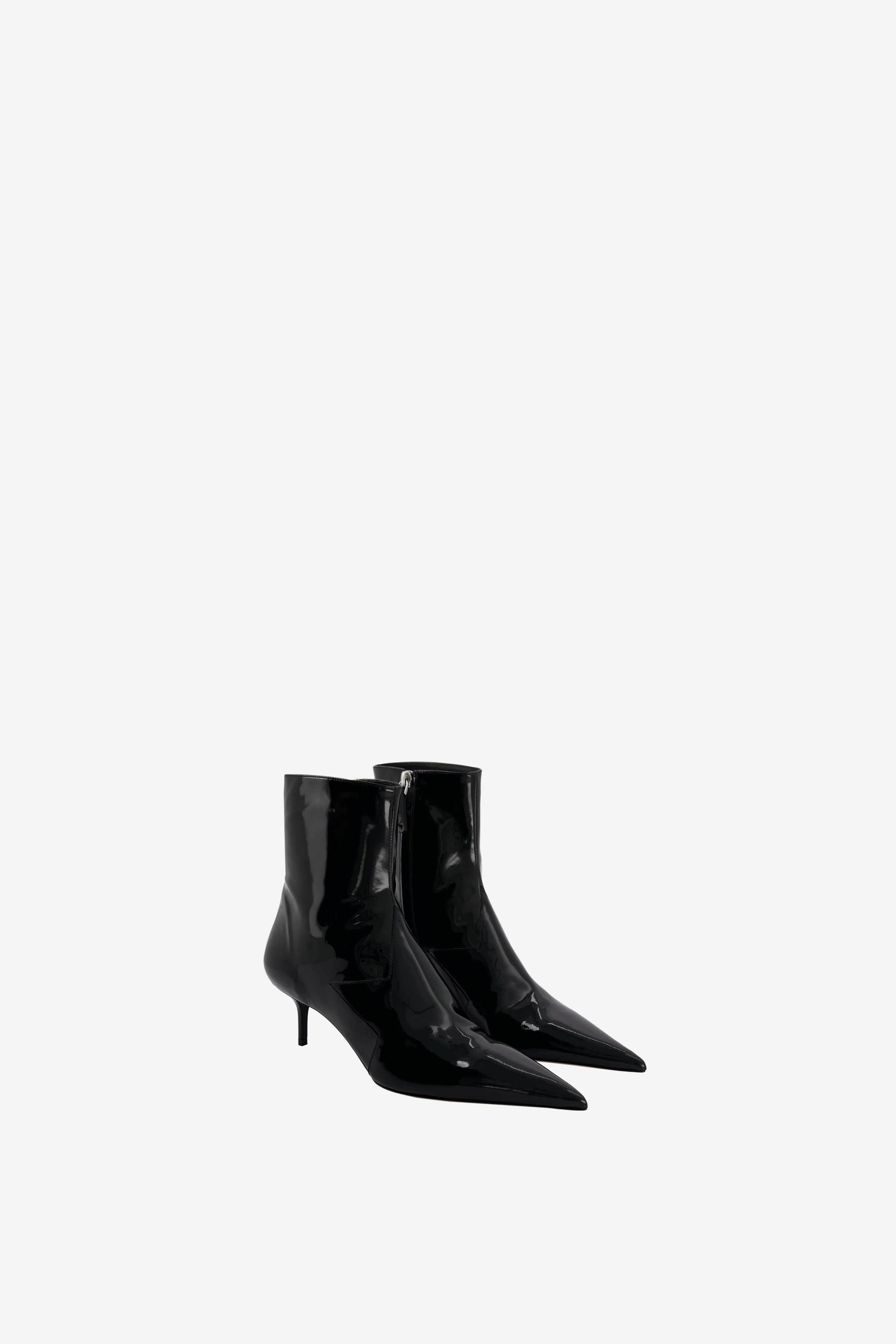 Shine Bright Patent Star Cut-Out Low Boots