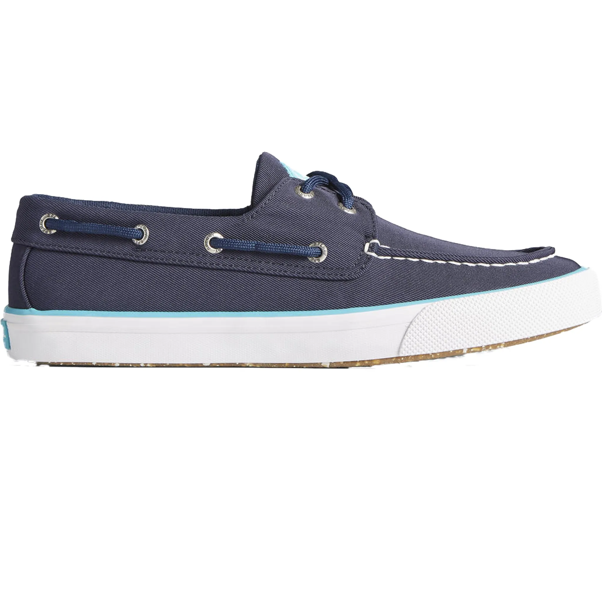 New York Smile Step Sperry Men's Bahama II SeaCycled Navy Casual Boat Shoes