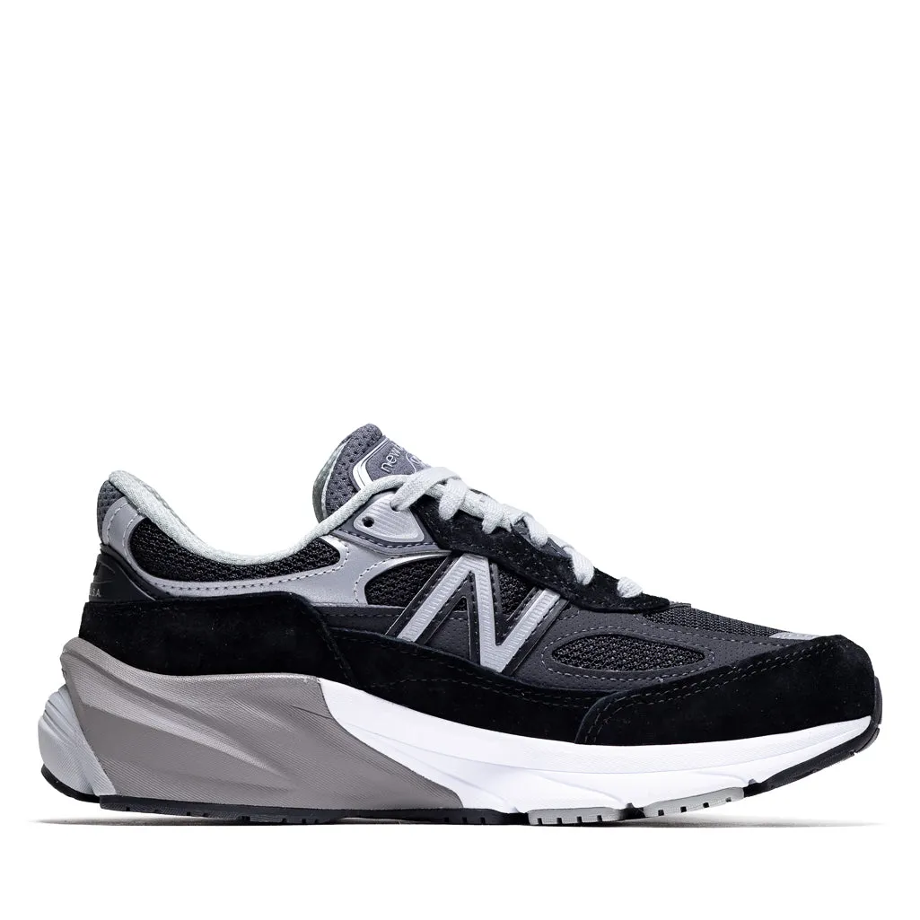 Women's New Balance Made in USA 990v6 - Black Flexible Design flexible - sole shoes