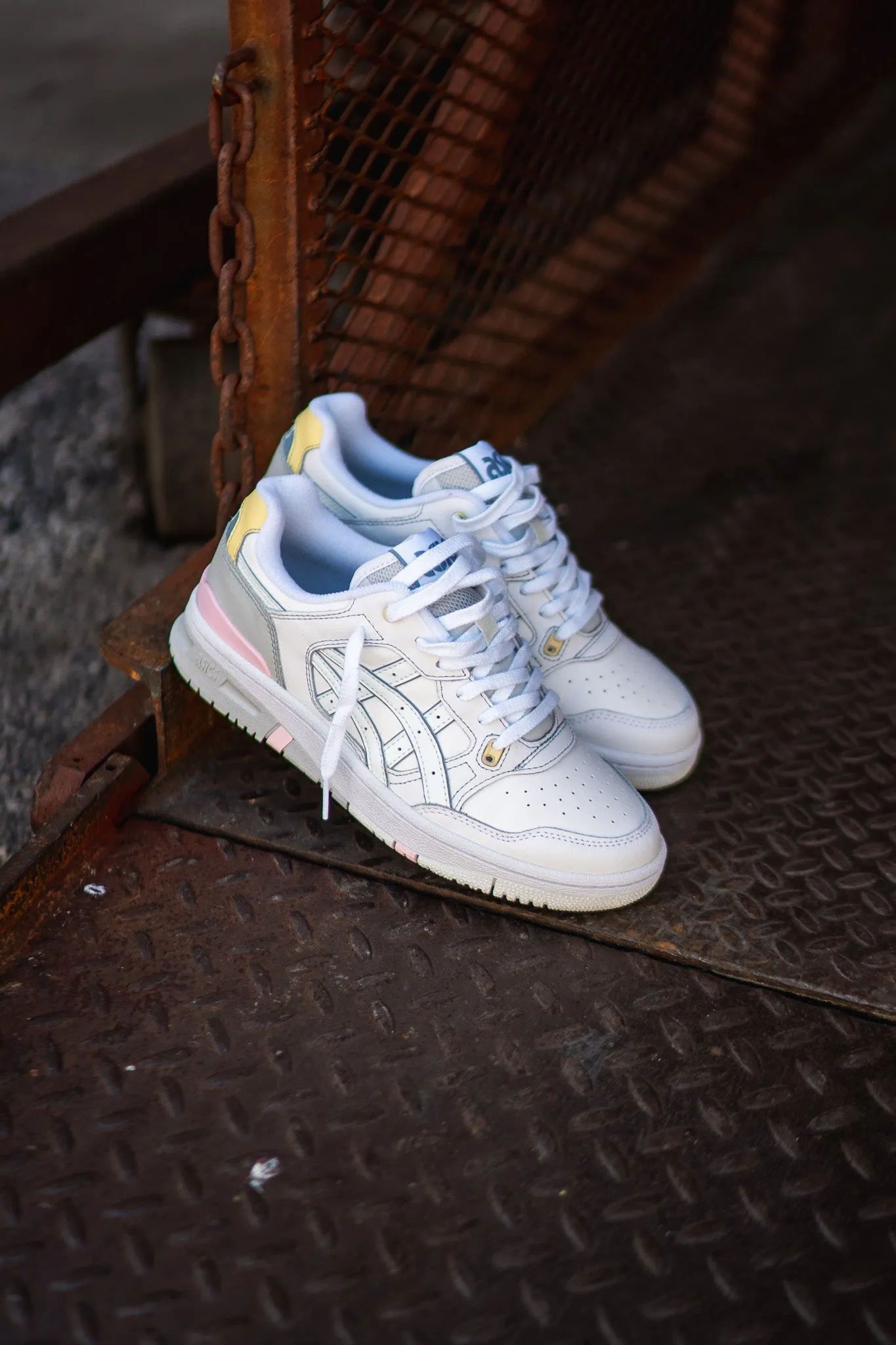 Mens Asics EX89 (White/Arctic Blue) - 1201A476.118 first