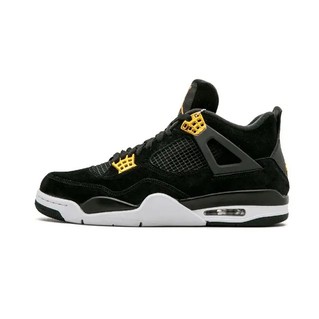 Enhanced Cushioning Original Nike Air Jordan 4 Royalty AJ4 Breathable Men's Basketball Shoes Sports New Arrival Authentic Sneakers for Men