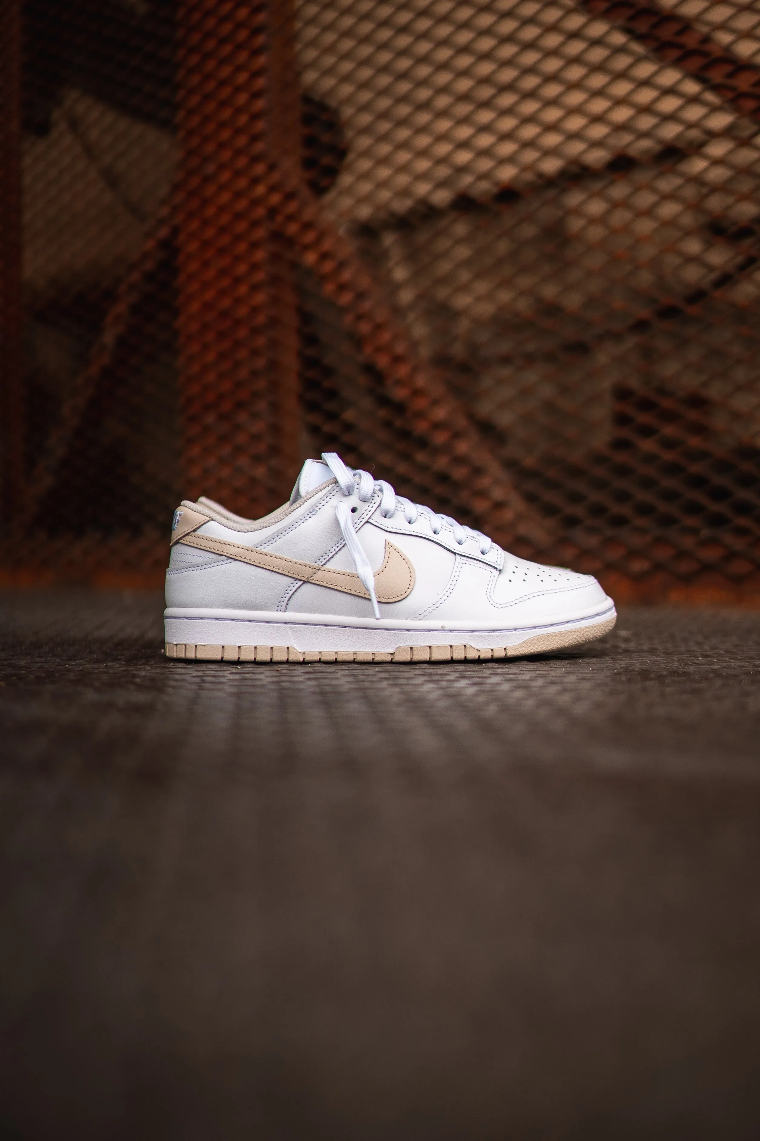 Metal Edge Heat Free Women Nike Dunk Low (Pearl White)