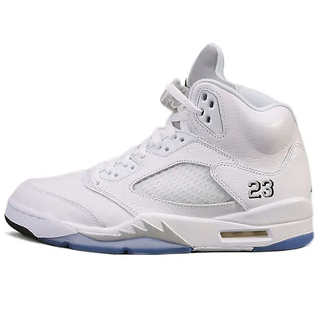 Sneakers Anti Fatigue Cutting Zone Motion New Arrival Official Nike Air Jordan 5 Retro AJ 5 Men's Breathable Basketball Shoes