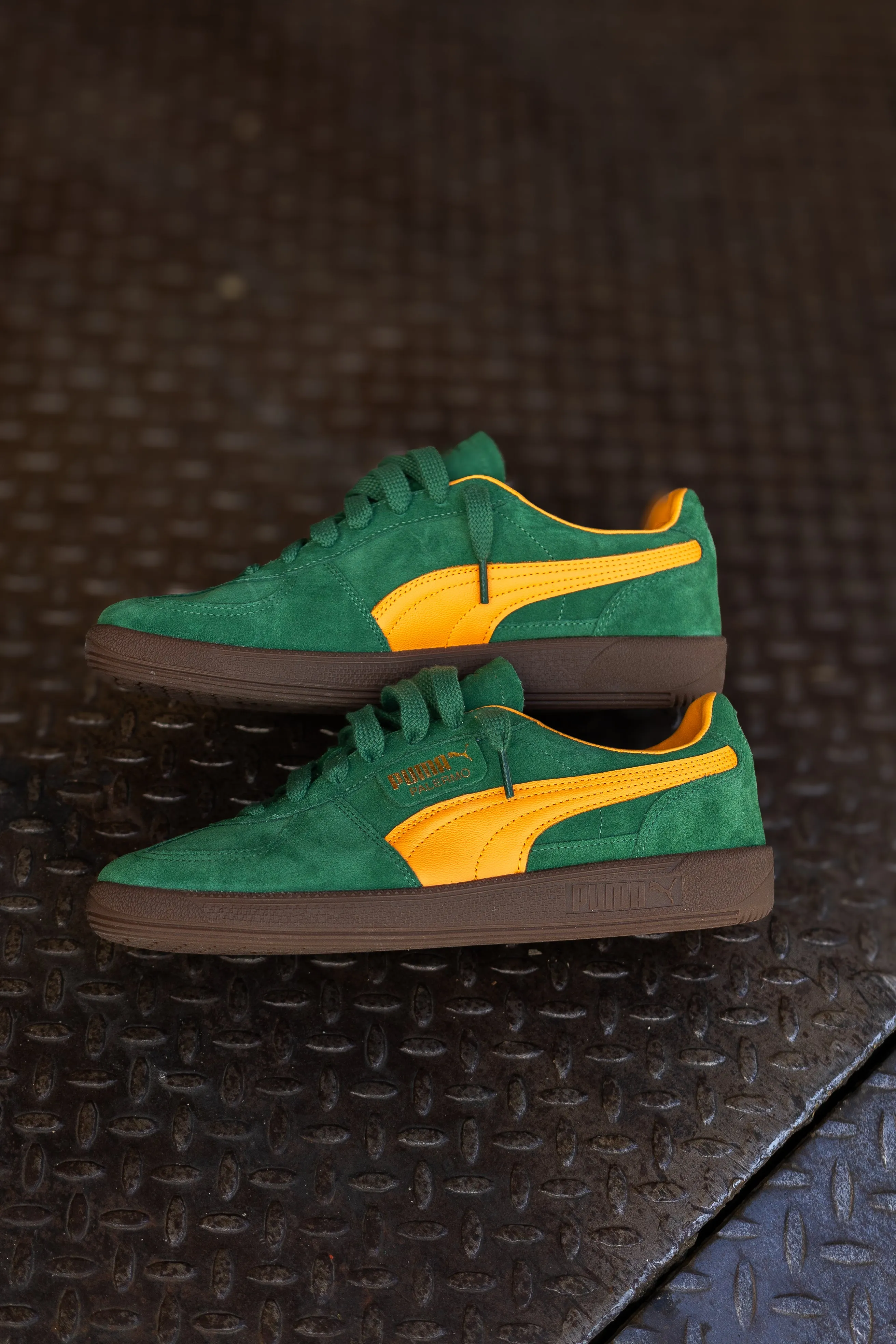 heel - cup - level Flexible Cushioning Mens Puma Palermo (Vine/Clementine)