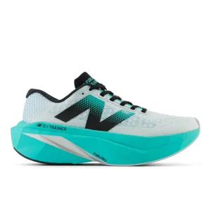 WOMEN'S FUELCELL SUPERCOMP TRAINER V3 - B - W4 WHITE/CYBER JADE Stability Ride