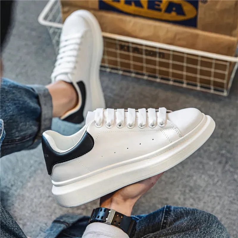 Agile Fit Hill Walk Spring New McQueen White Sneakers for Men and Women Couples Shoes2025Summer Breathable Season Comfortable Sneaker