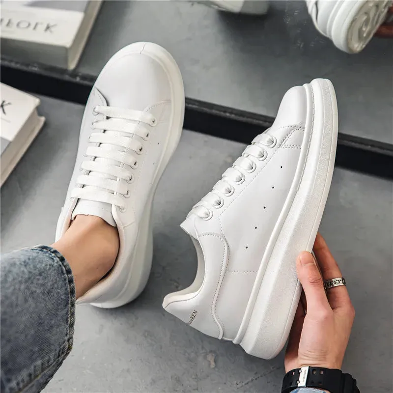 Heat Guard Spring New McQueen White Sneakers for Men and Women Couples Shoes2025Summer Breathable Season Comfortable Sneaker