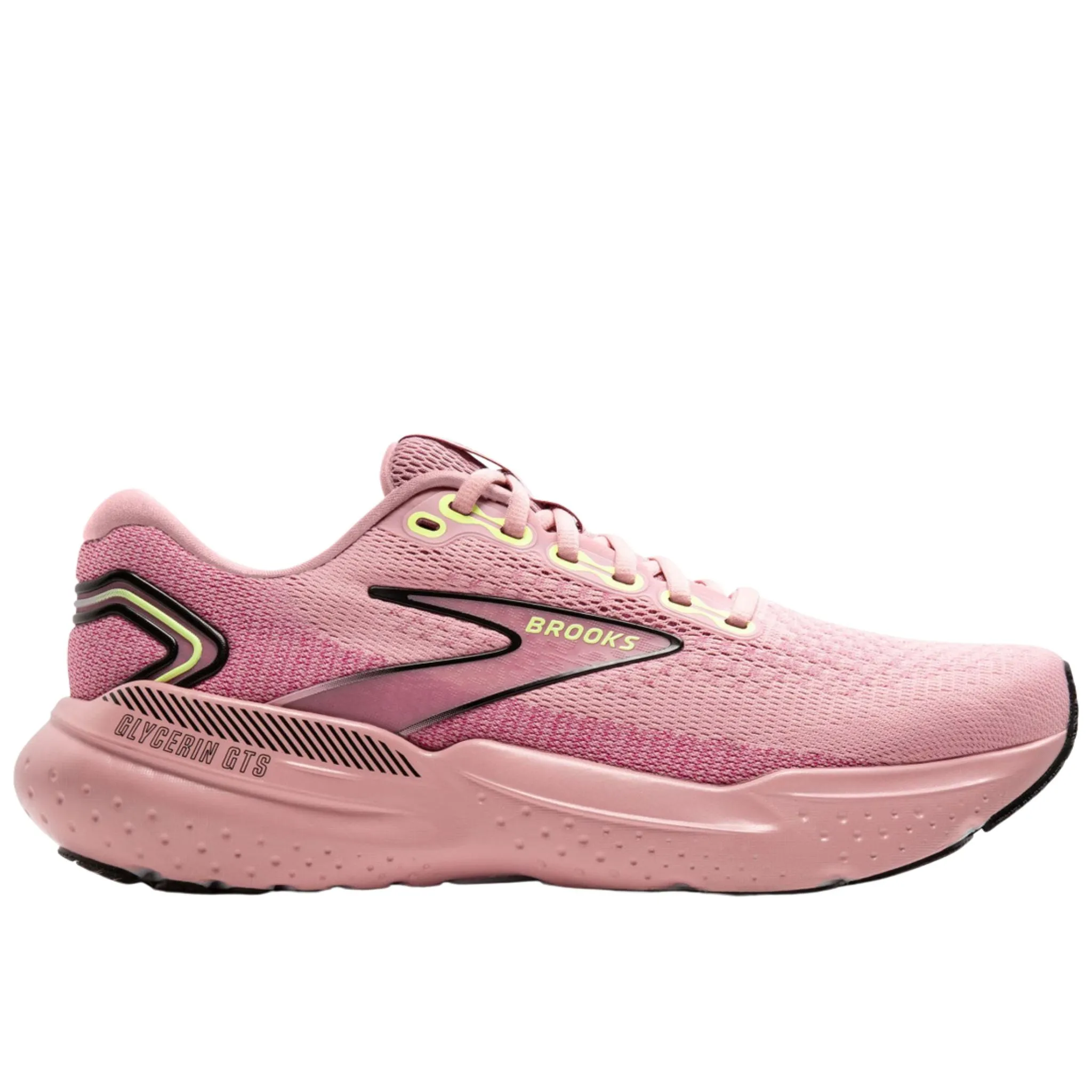 Brooks Women's 120409 612 Glycerin GTS 21 Zephyr Violet Green Cushion Support Running Shoes Rollbar Stabilizer