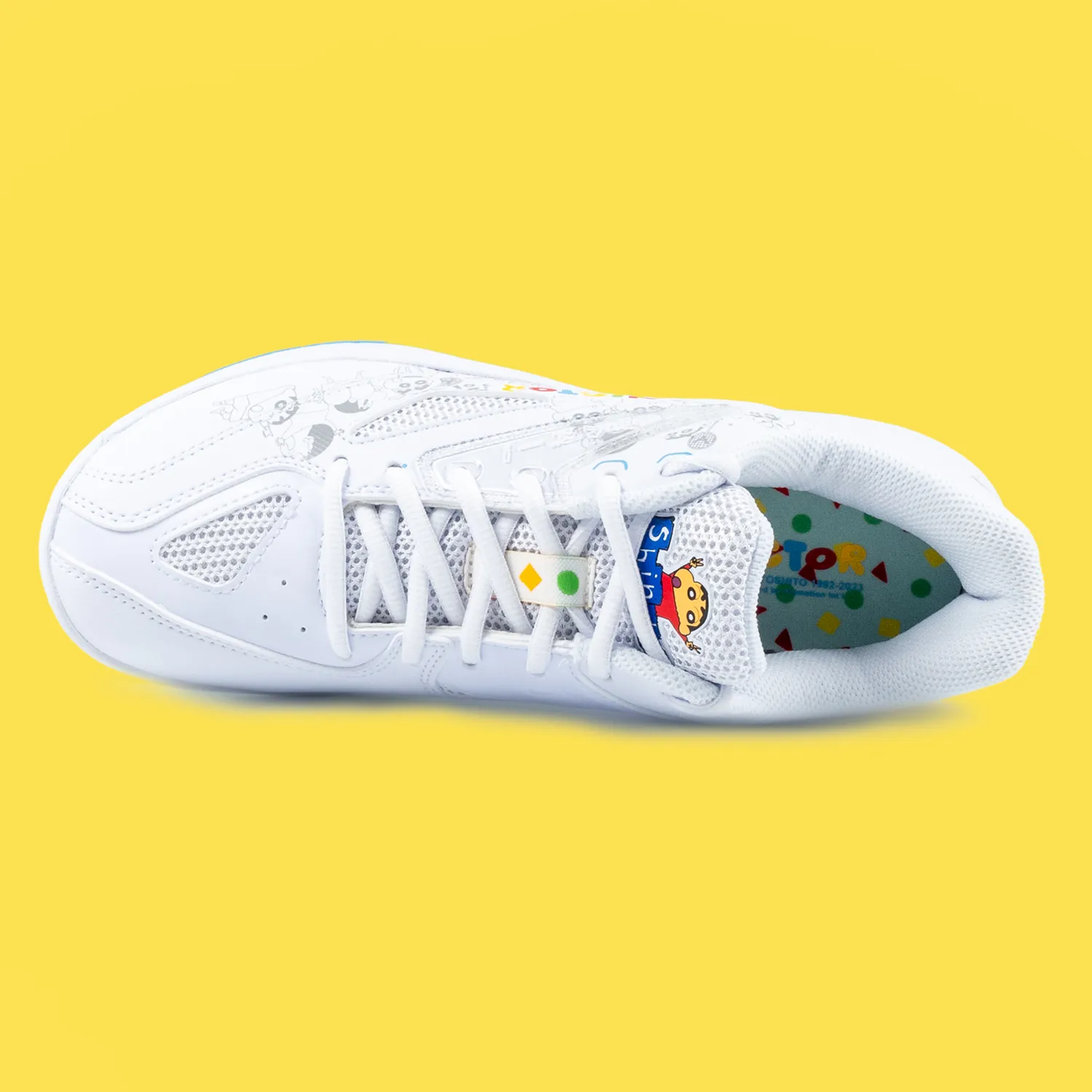 kid Victor x Crayon Shin Chan Court Wide Shoes A39CS A (Bright White)