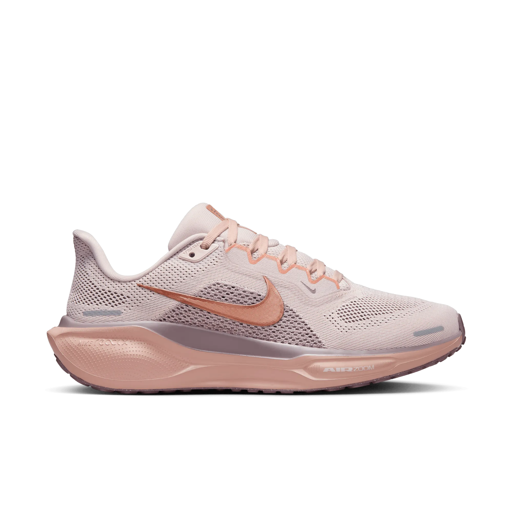 Moisture Absorbing Standard WOMEN'S PEGASUS 41 - B - 604 SILT RED/MTLC ROSE GOLD-PARTICLE PINK