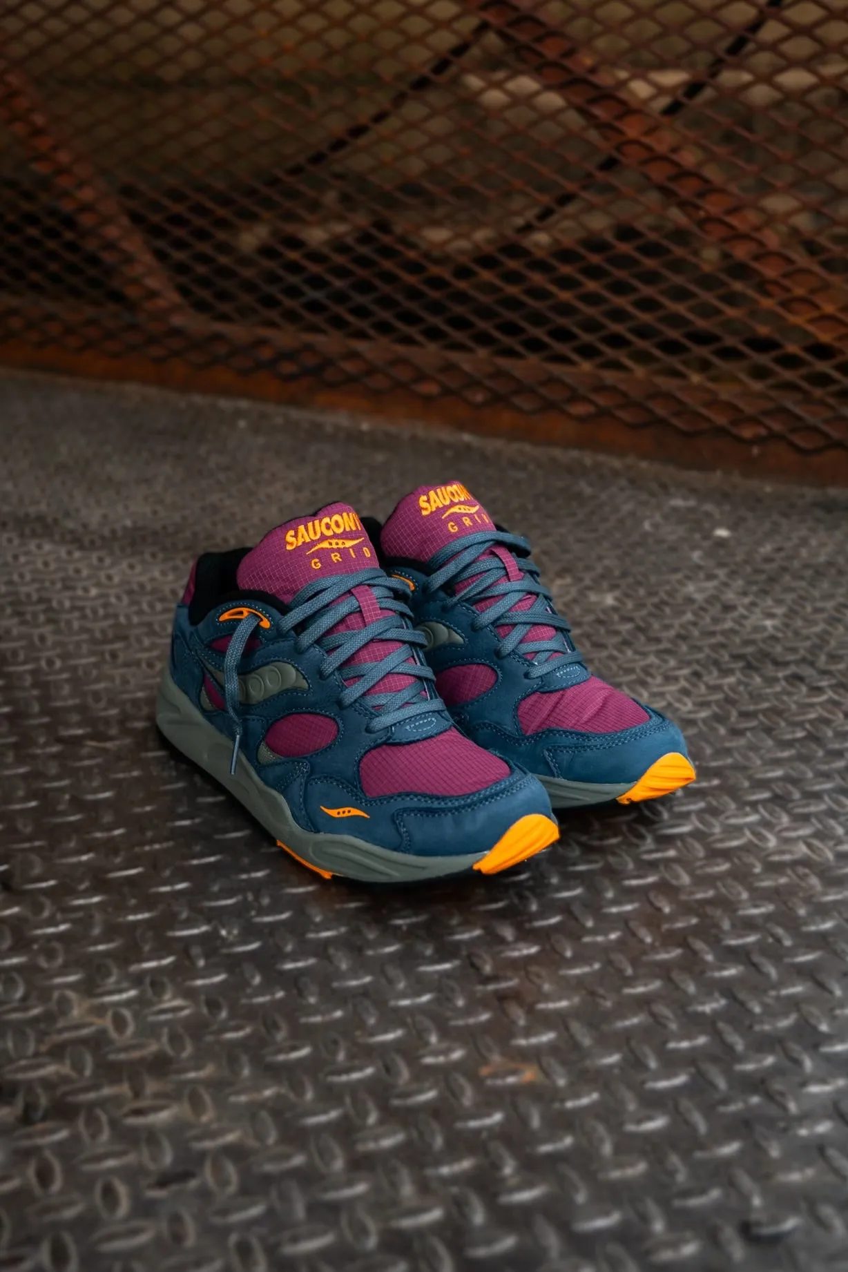 Designer Look Mens Saucony Grid Shadow 2 Premium (Purple/Blue)