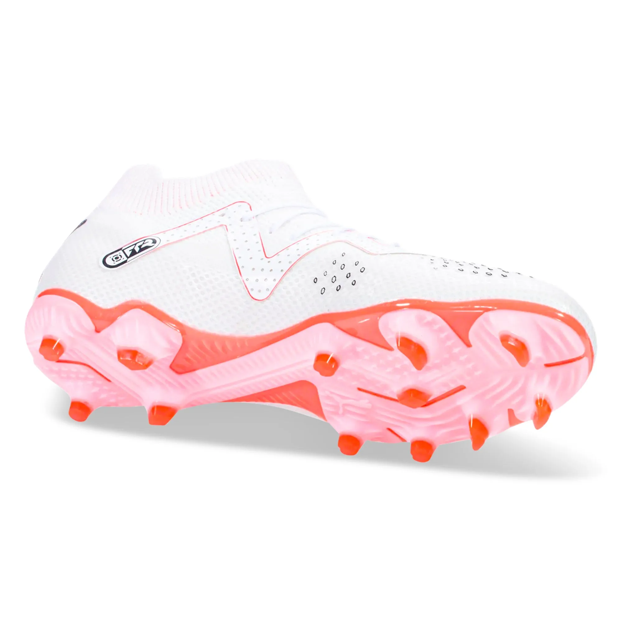 Shoe brushes adult sports shoes Puma Future Pro FG/AG Soccer Cleats (White/Fire Orchid)