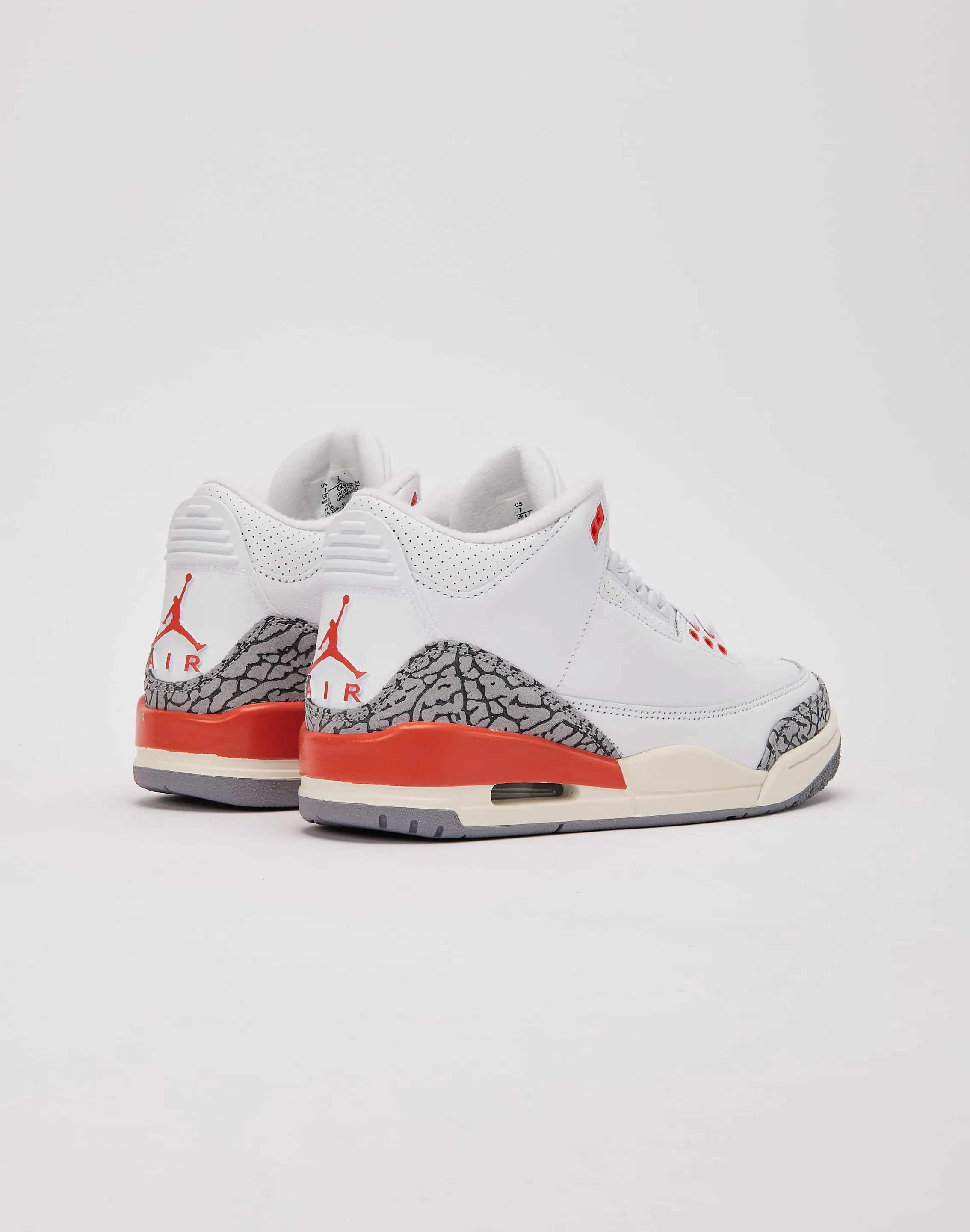 Jordan Air Jordan 3 Retro 'Georgia Peach' Eco Friendly Foam Rollbar Stability System