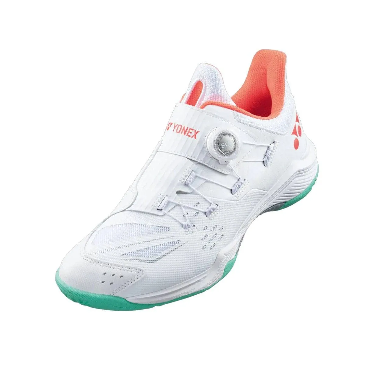 Medium YONEX 2024 Power Cushion 88 DIAL 3 WIDE Badminton Shoes White UNISEX