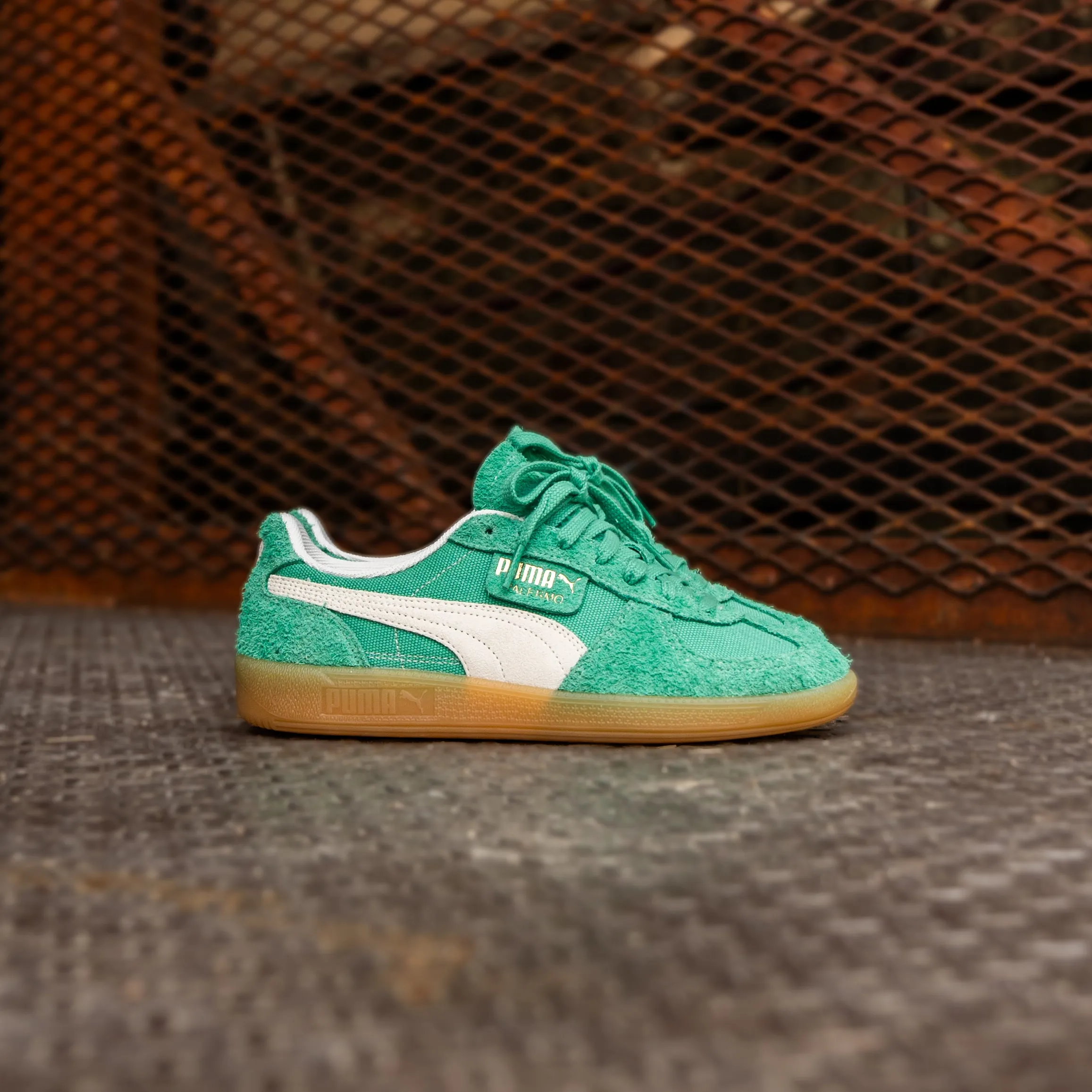 Mens Puma Palermo Vintage (Jade Frost/Frosted Ivory/Gum) Regular Fit