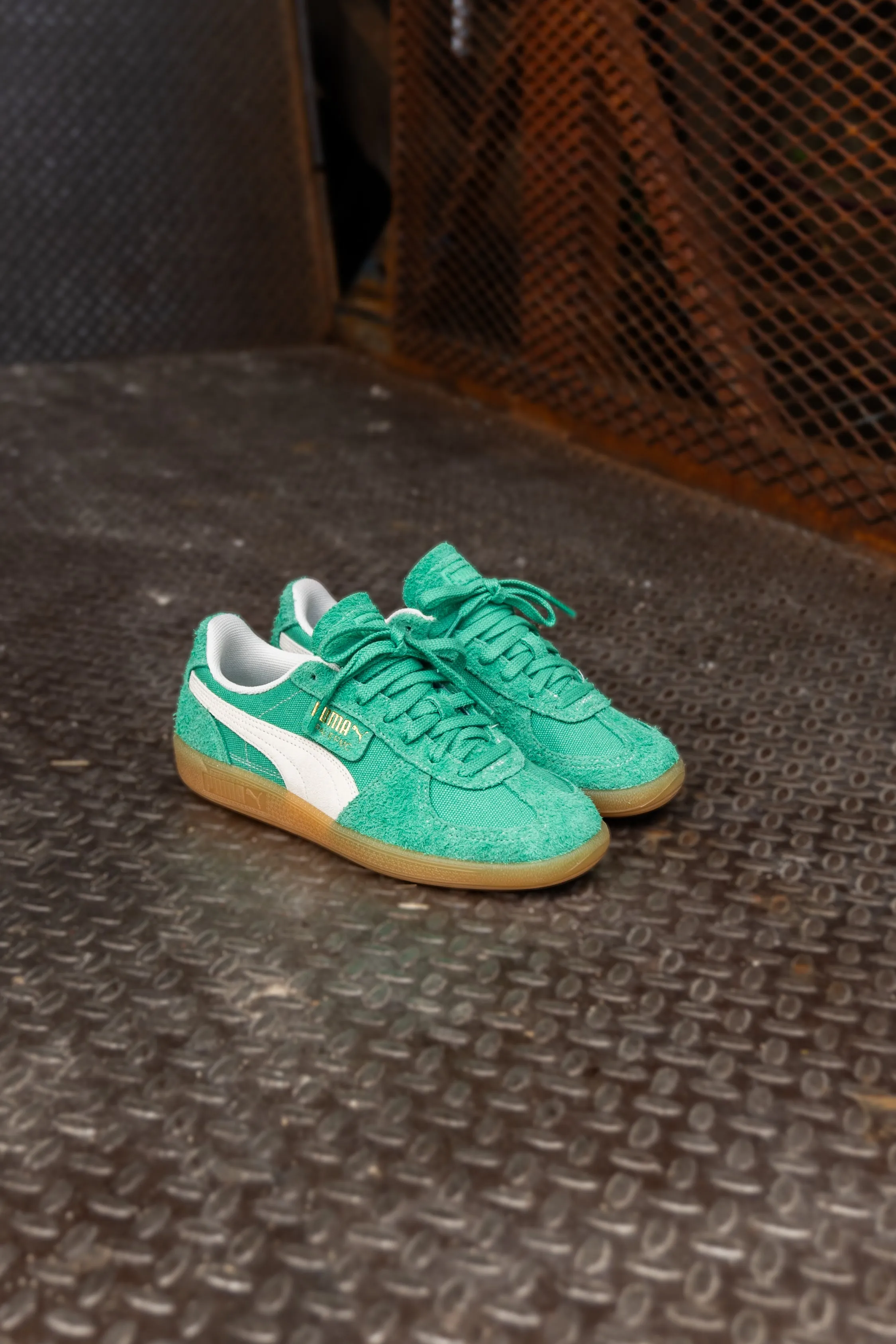 Mens Puma Palermo Vintage (Jade Frost/Frosted Ivory/Gum) transparent